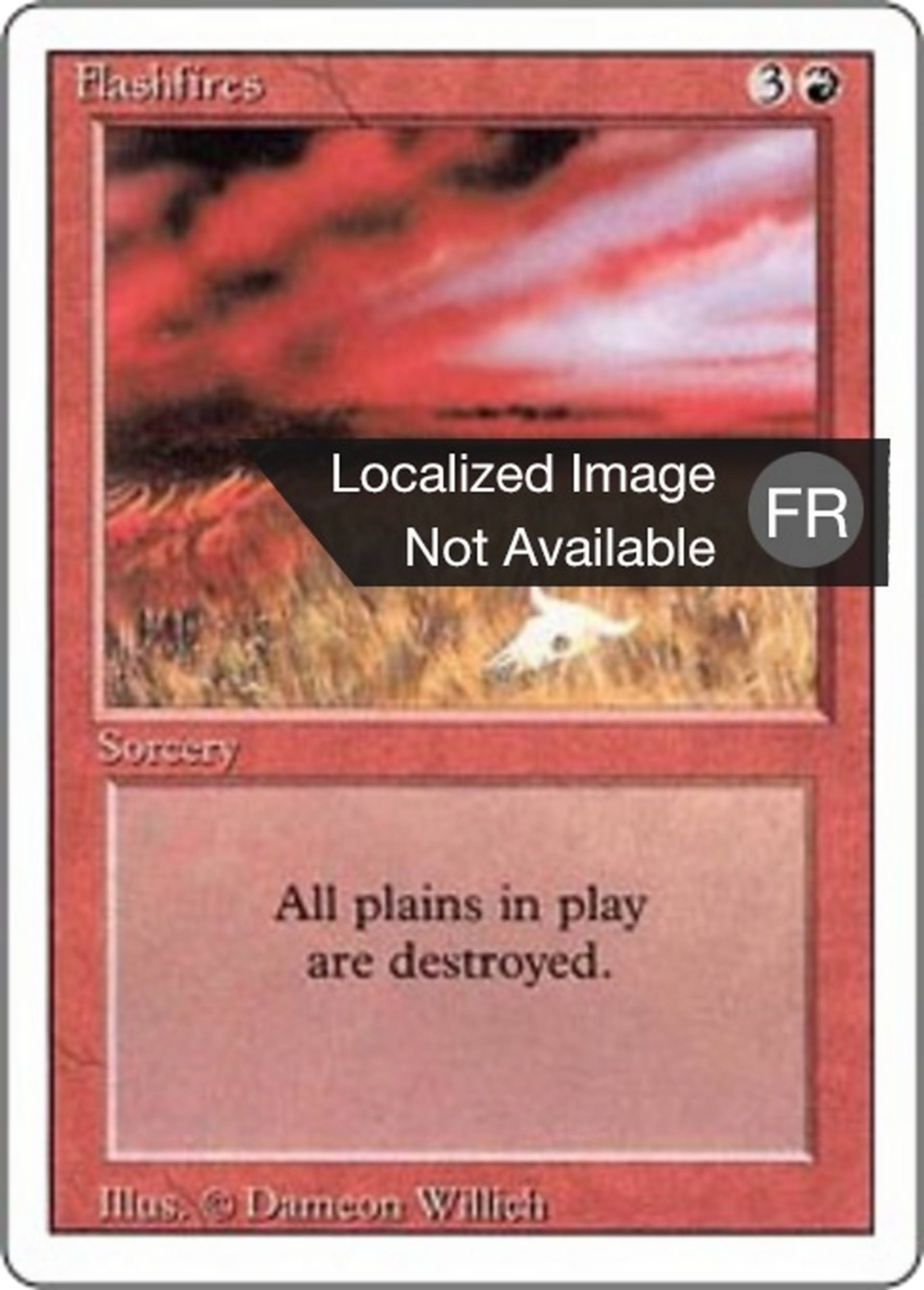 Flashfires — Foreign White Border — Magic: The Gathering