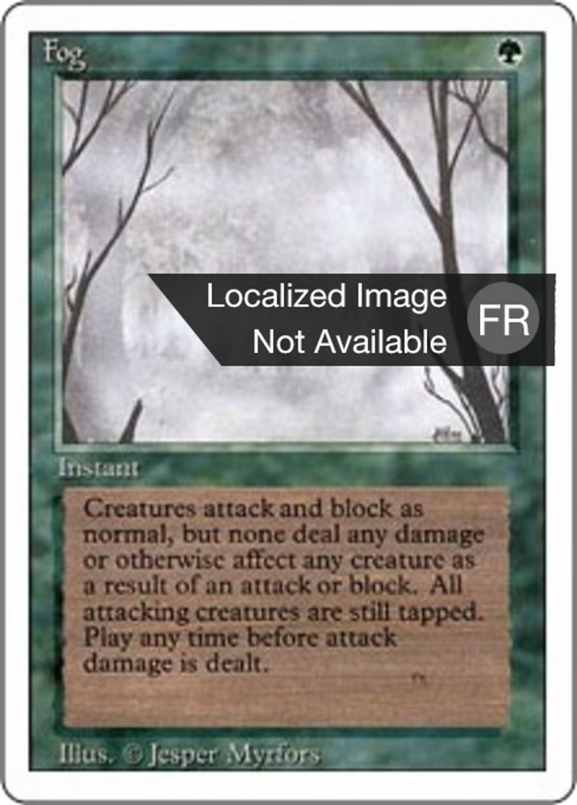 Fog — Foreign White Border — Magic: The Gathering