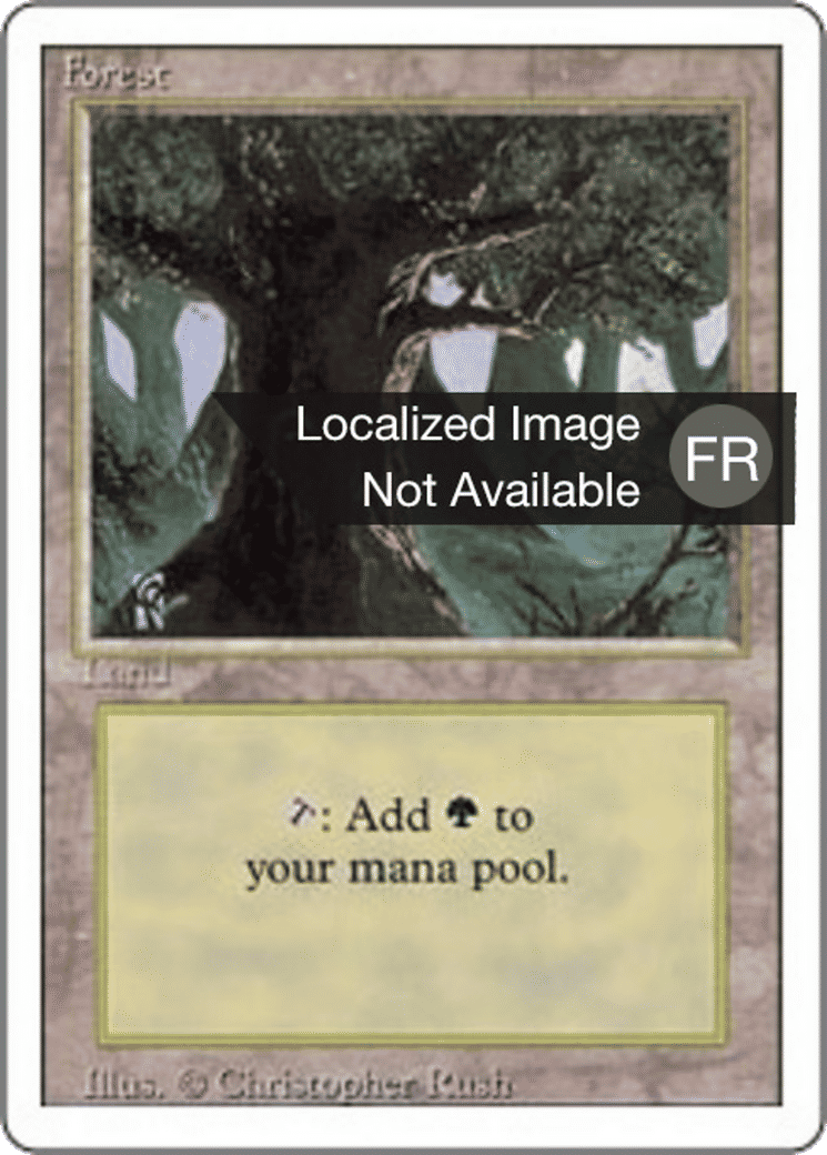 Forêt — Foreign White Border — Magic: The Gathering
