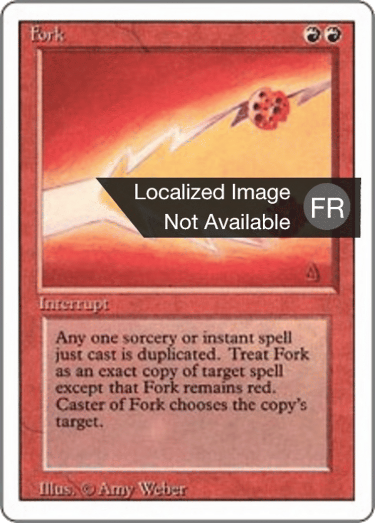 Fork — Foreign White Border — Magic: The Gathering
