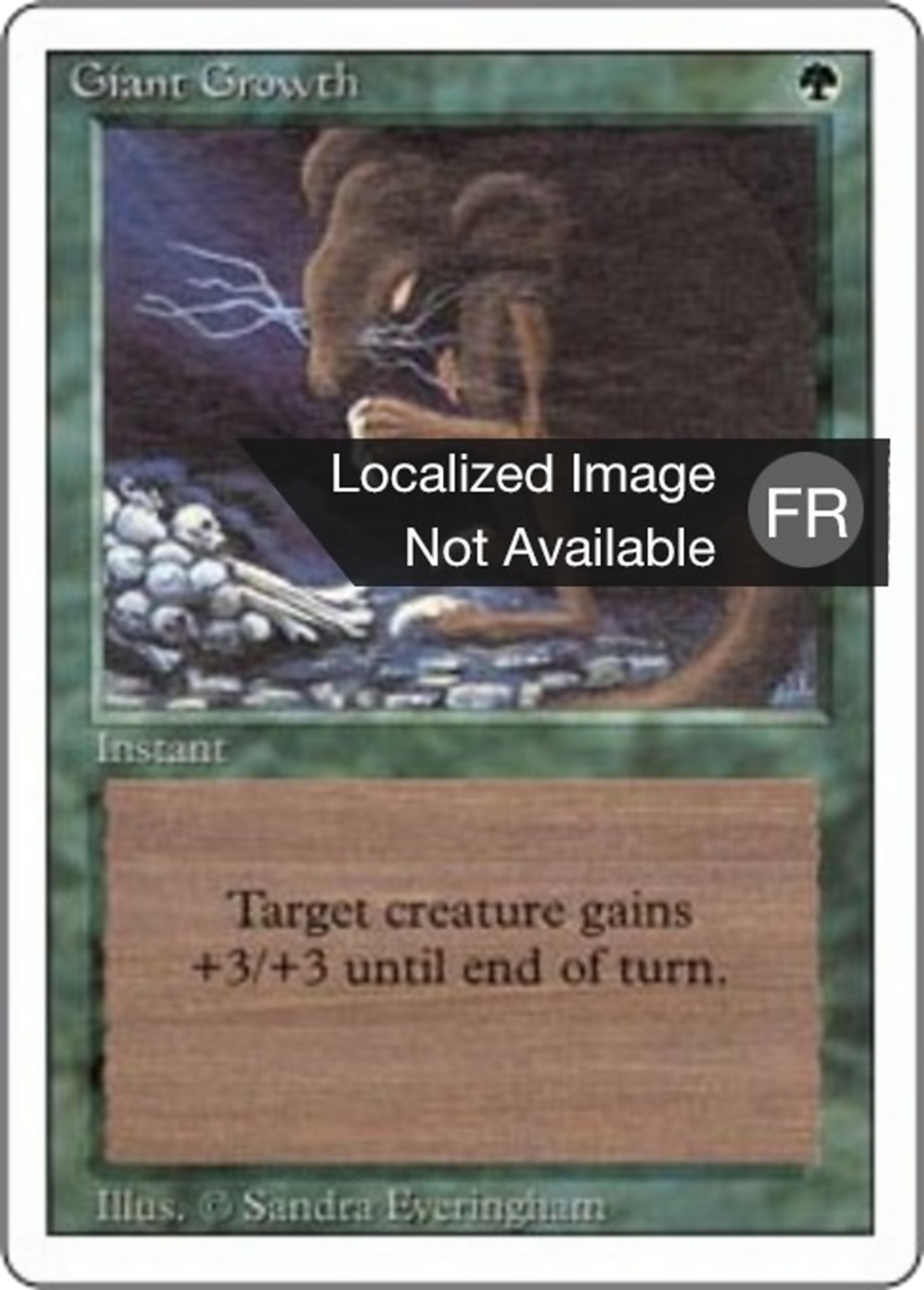 Giant Growth — Foreign White Border — Magic: The Gathering
