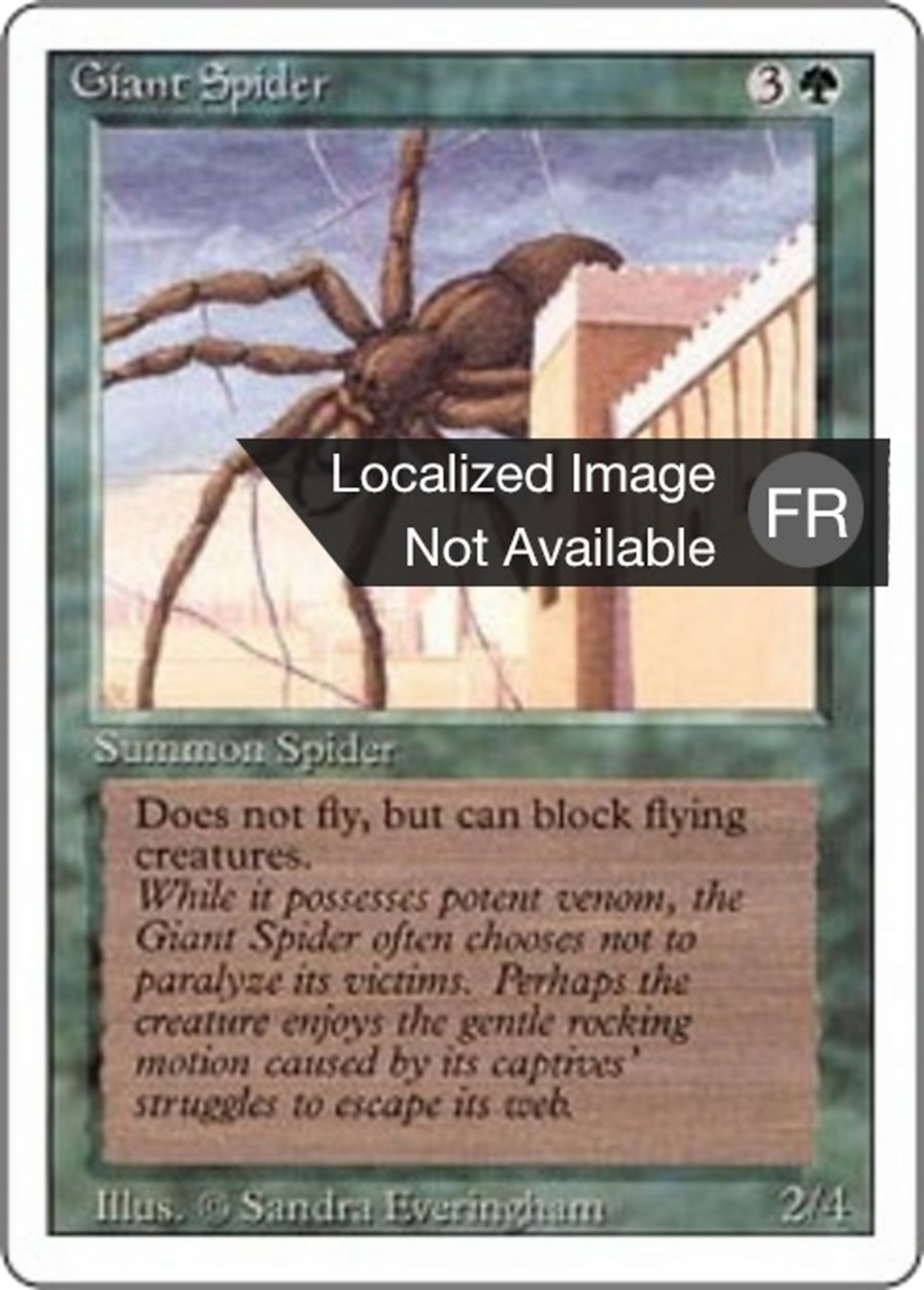 Giant Spider — Foreign White Border — Magic: The Gathering