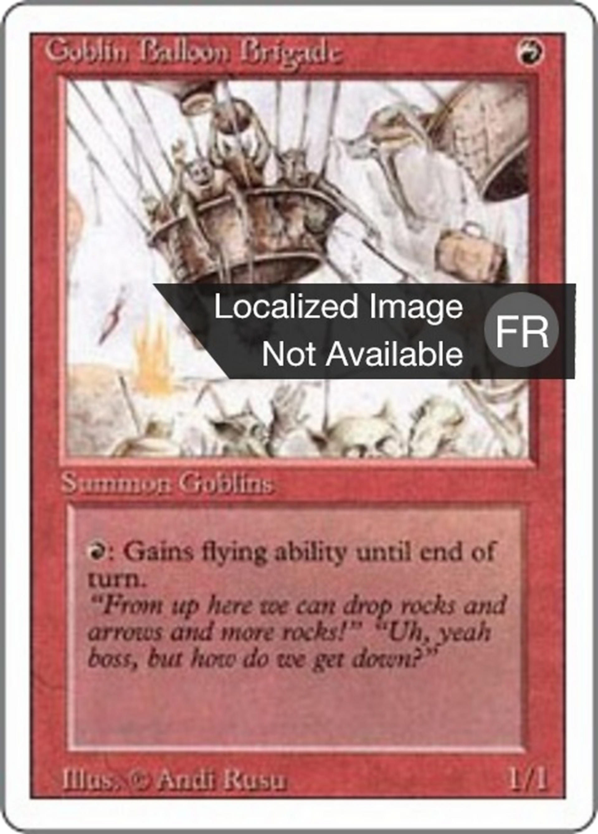 Goblin Balloon Brigade — Foreign White Border — Magic: The Gathering