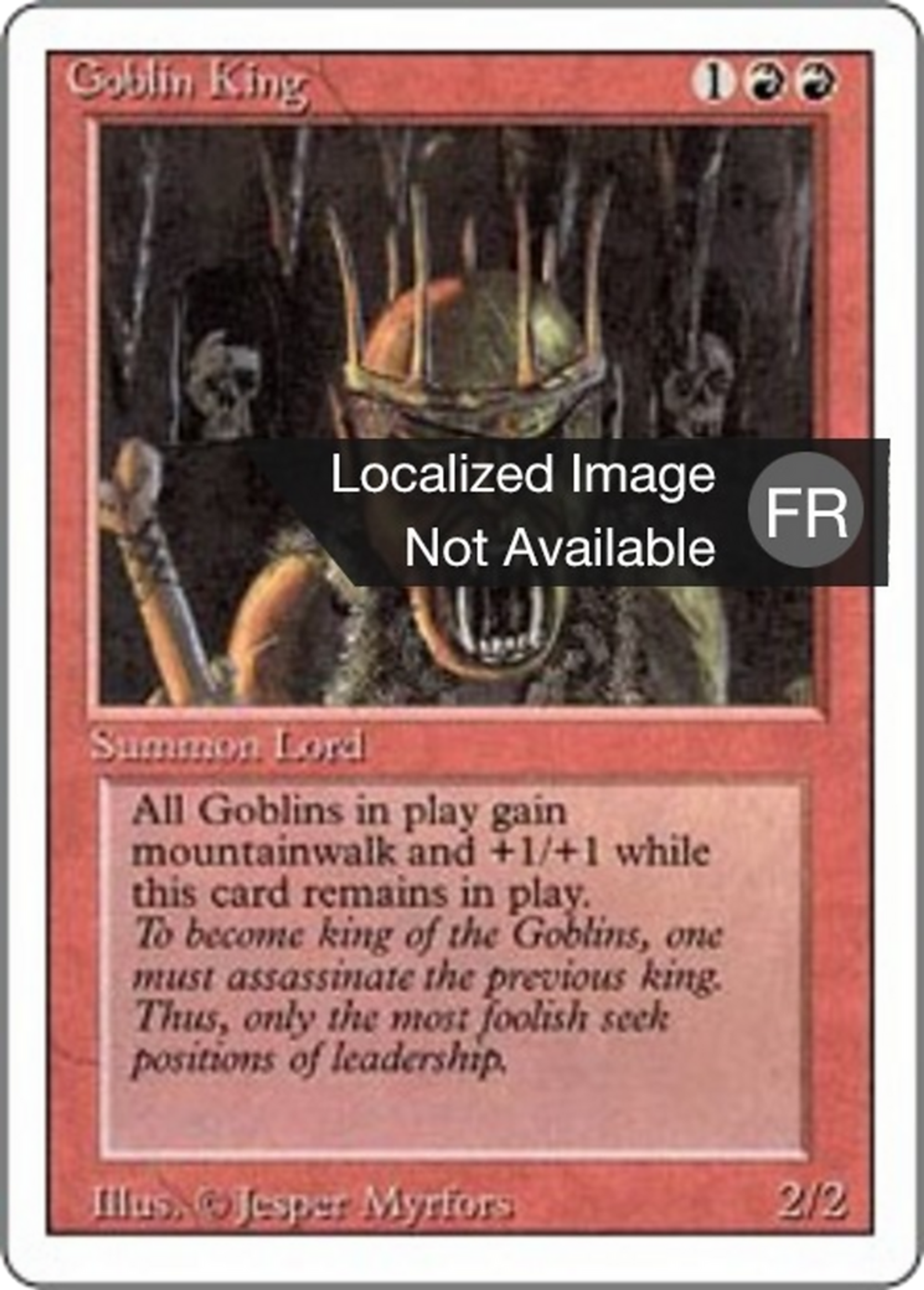 Roi des gobelins — Foreign White Border — Magic: The Gathering