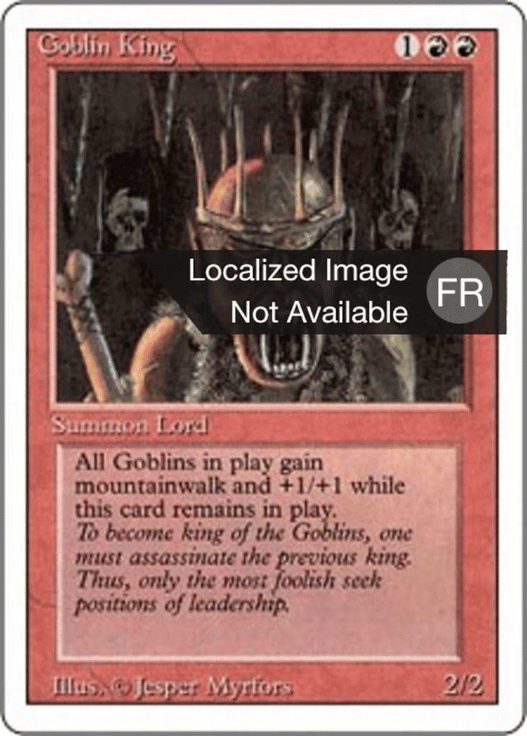 Goblin King — Foreign White Border — Magic: The Gathering