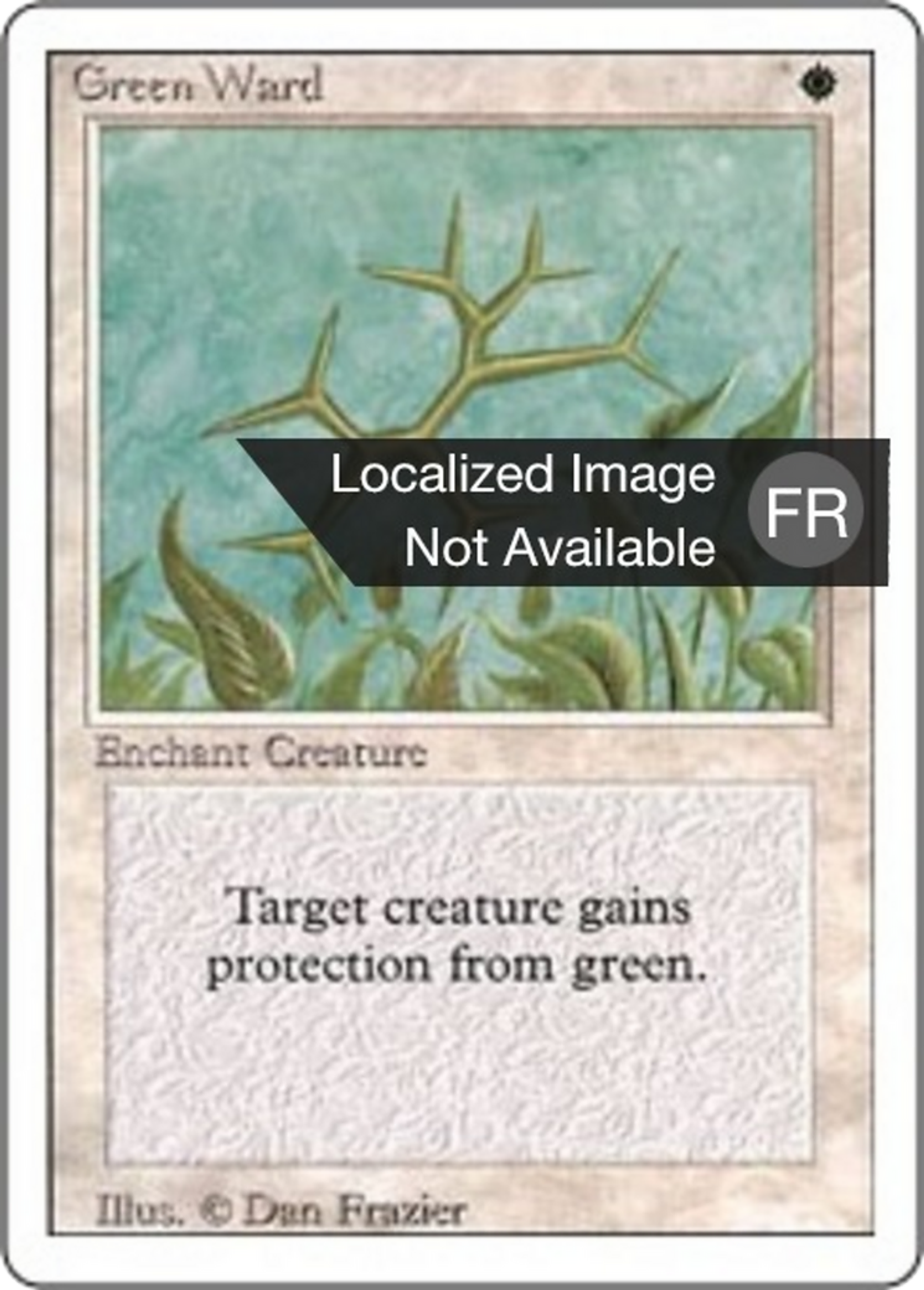 Green Ward — Foreign White Border — Magic: The Gathering