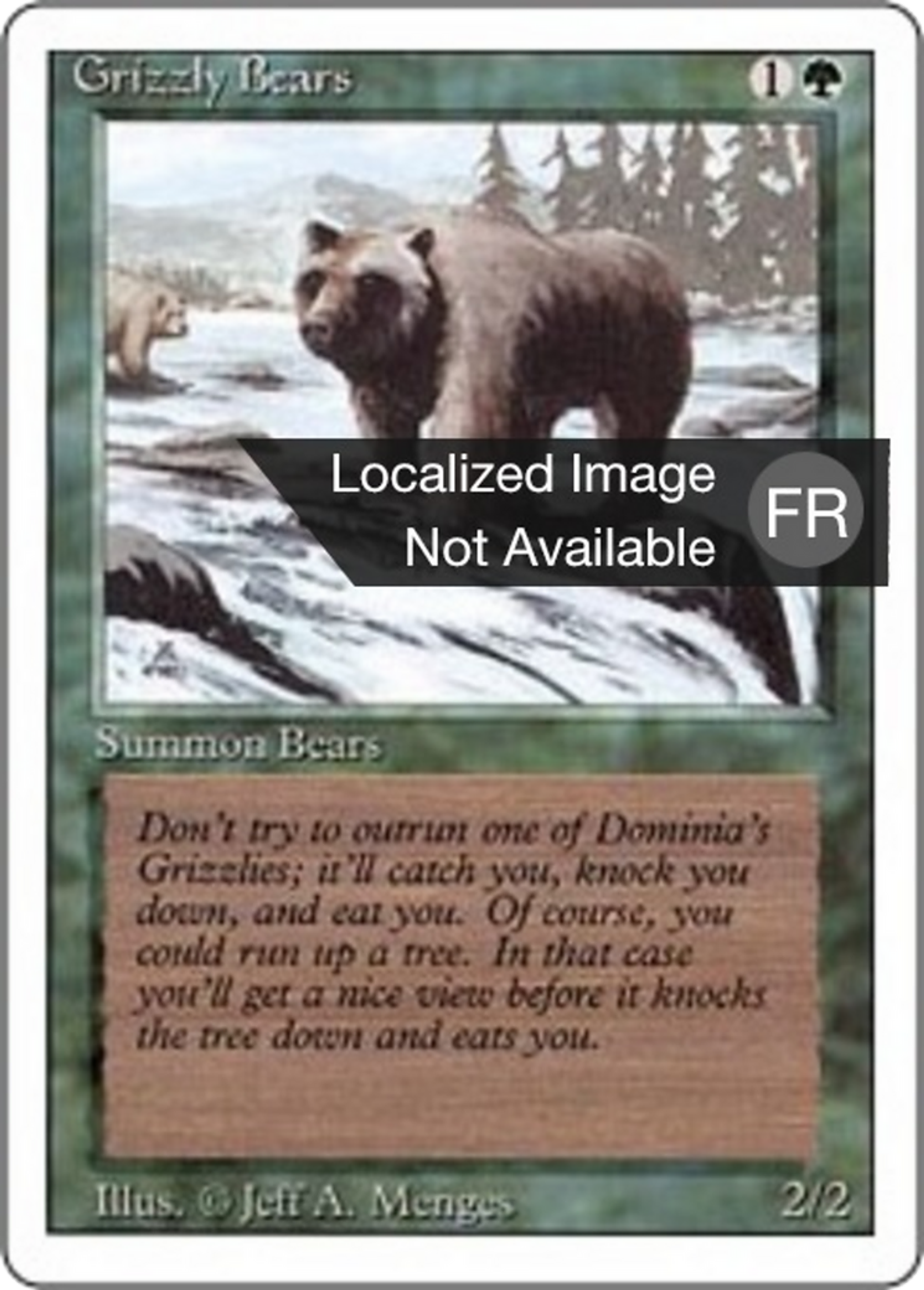 Grizzly Bears — Foreign White Border — Magic: The Gathering