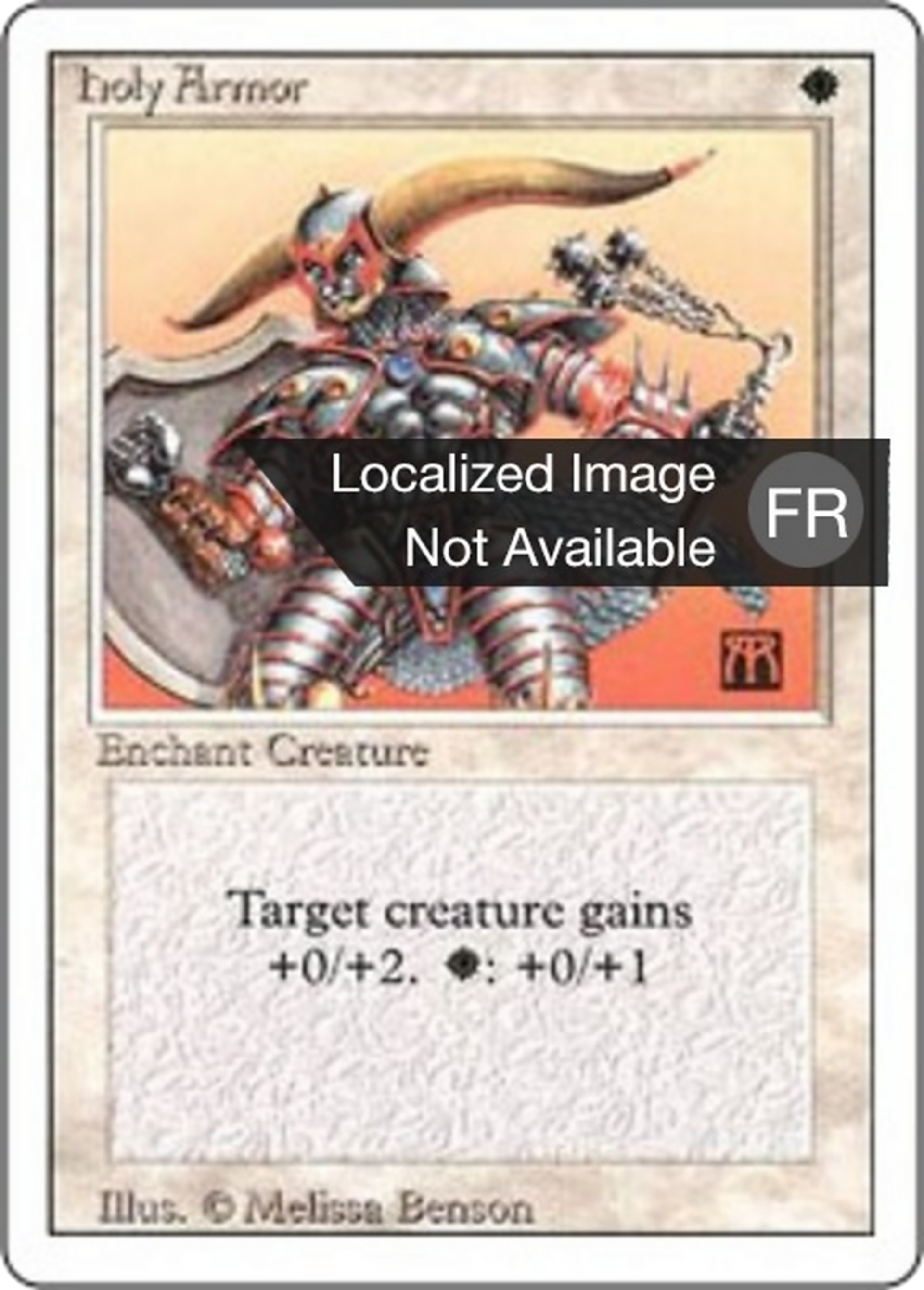 Holy Armor — Foreign White Border — Magic: The Gathering