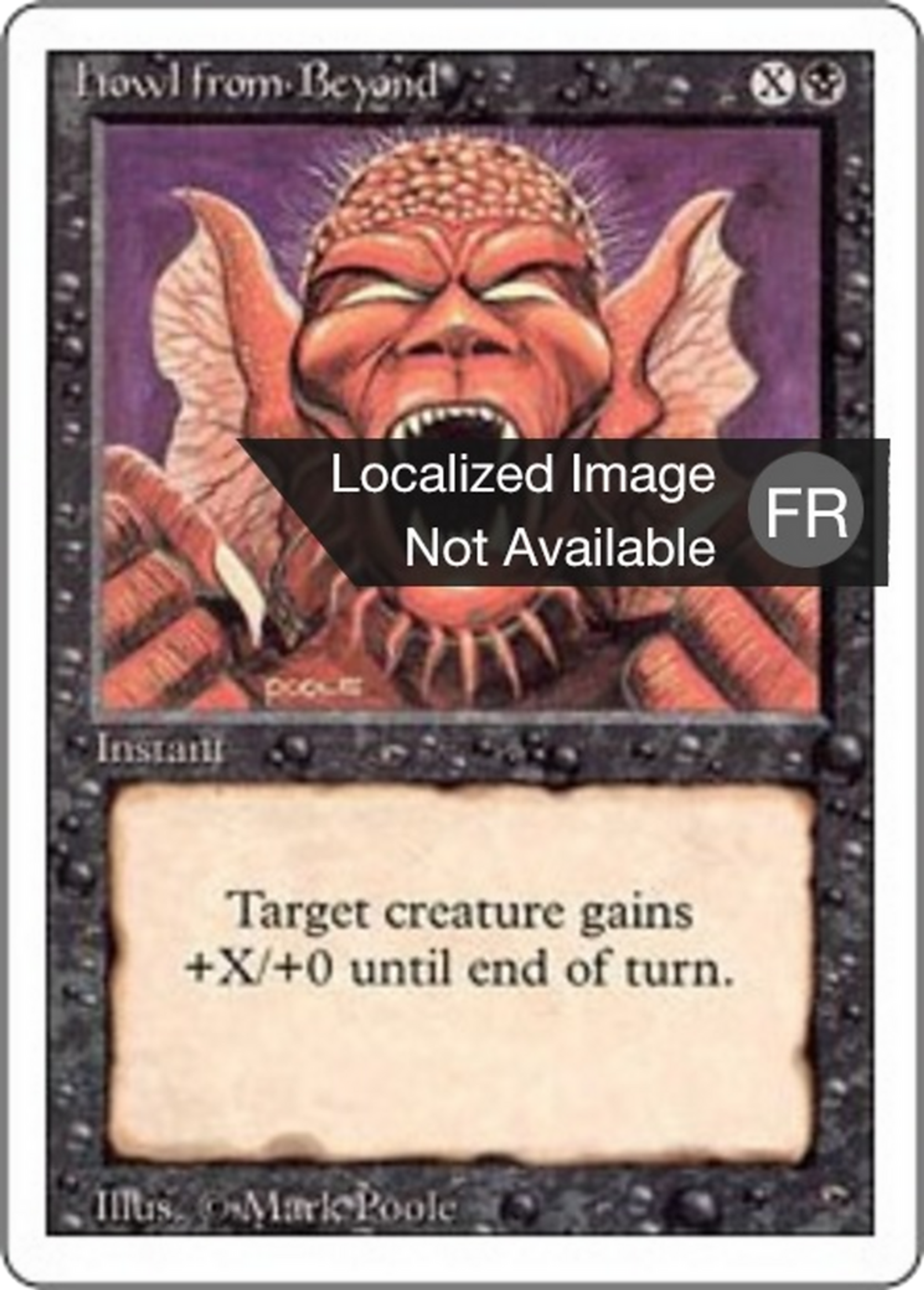 Howl from Beyond — Foreign White Border — Magic: The Gathering