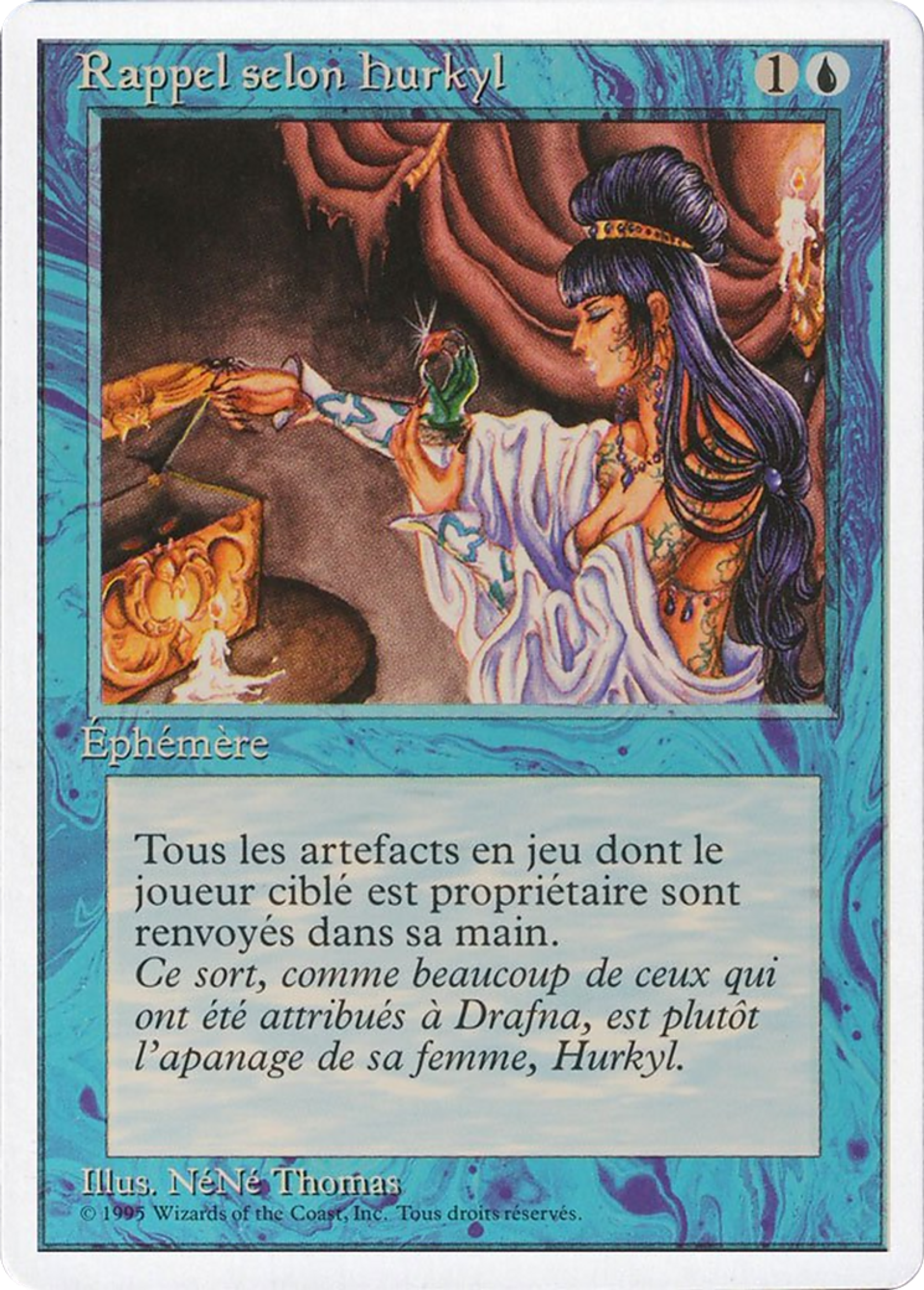 Hurkyl's Recall — Foreign White Border — Magic: The Gathering