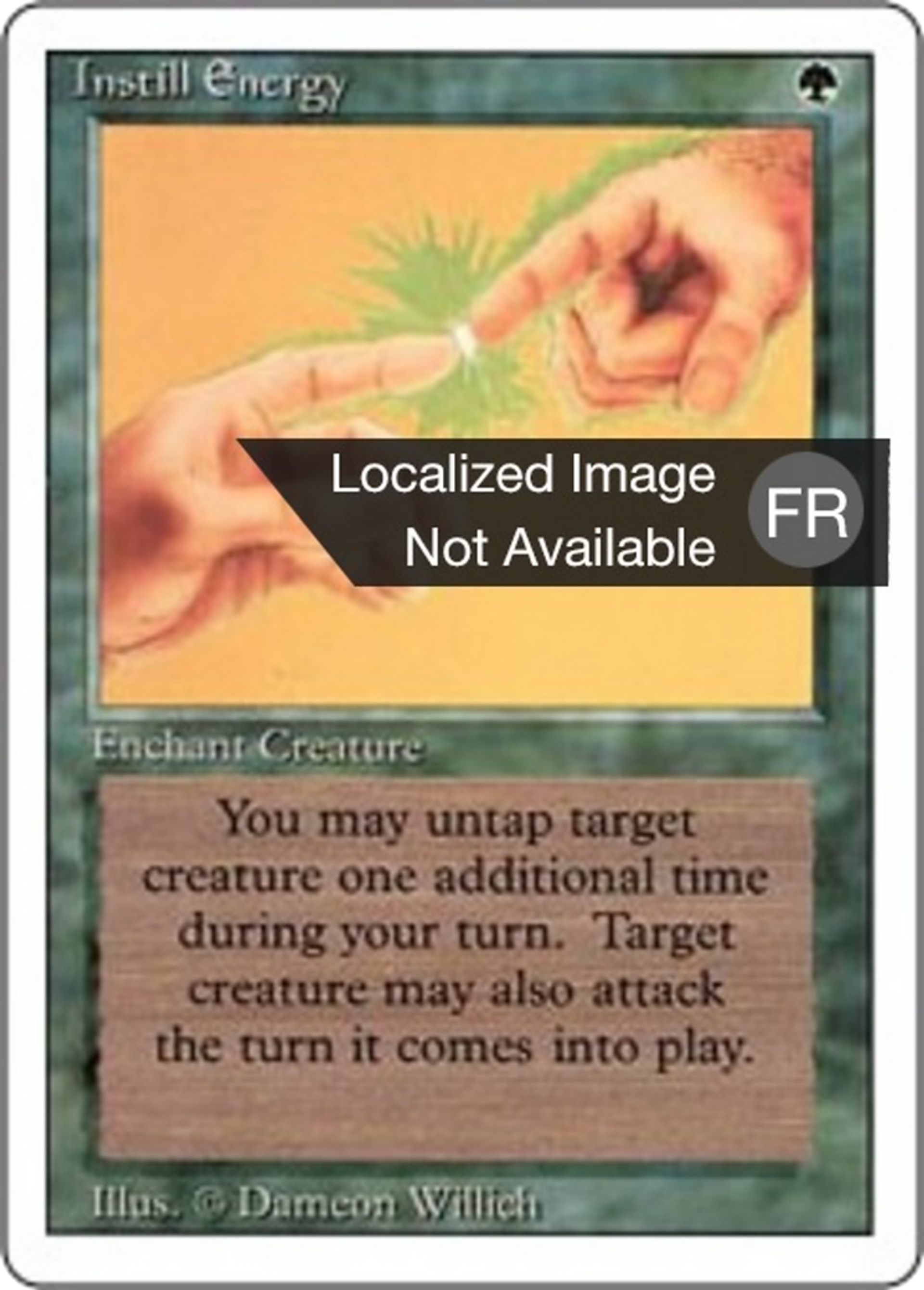 Instill Energy — Foreign White Border — Magic: The Gathering