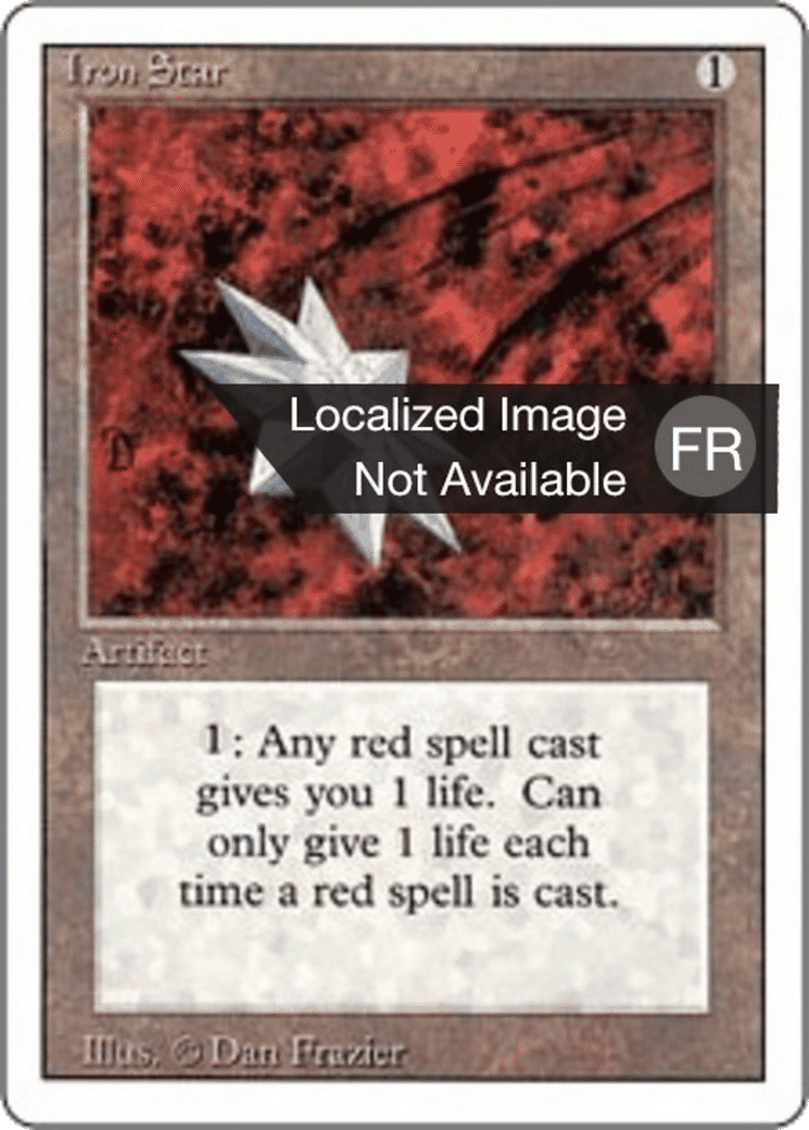 Iron Star — Foreign White Border — Magic: The Gathering