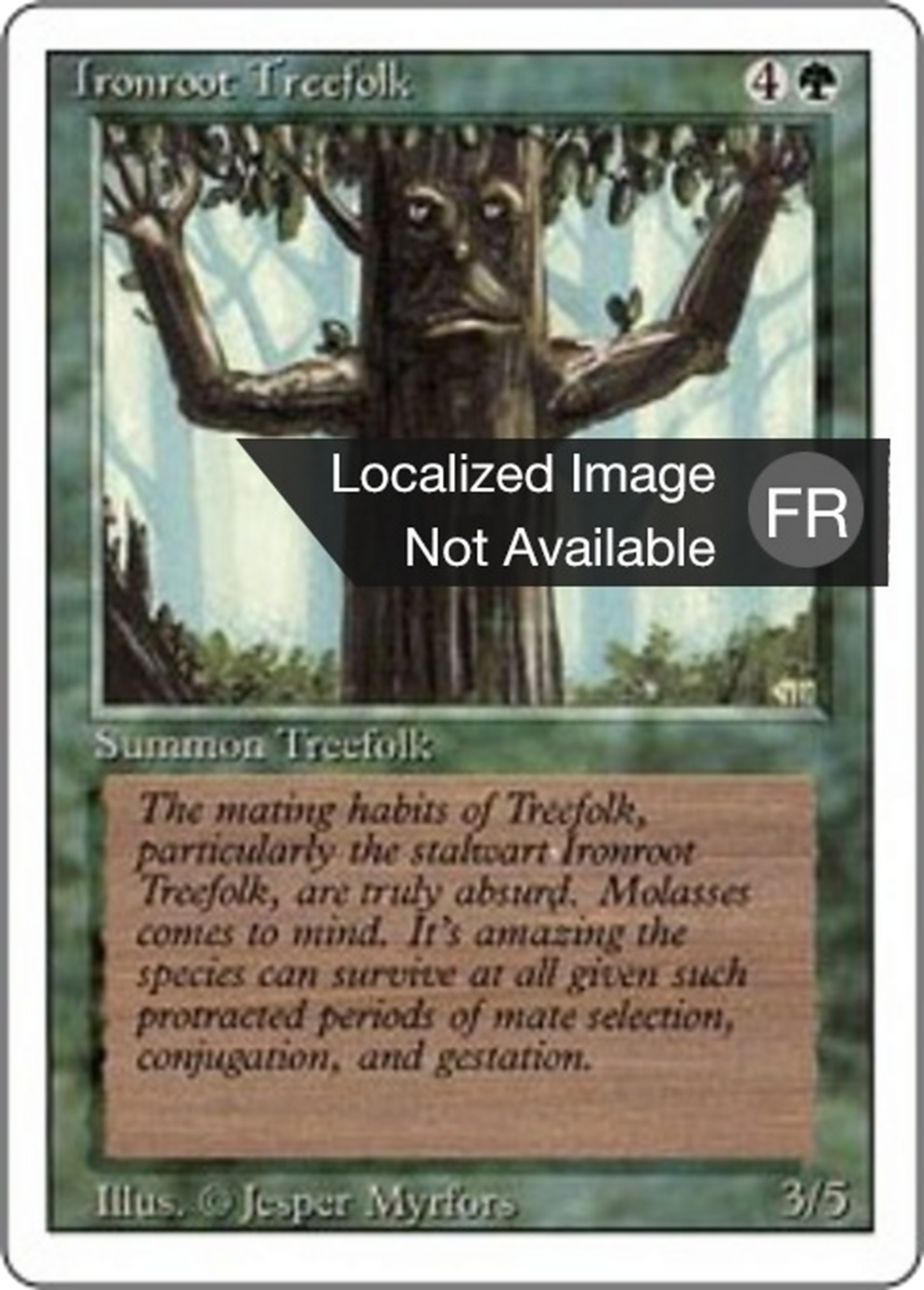 Ironroot Treefolk — Foreign White Border — Magic: The Gathering