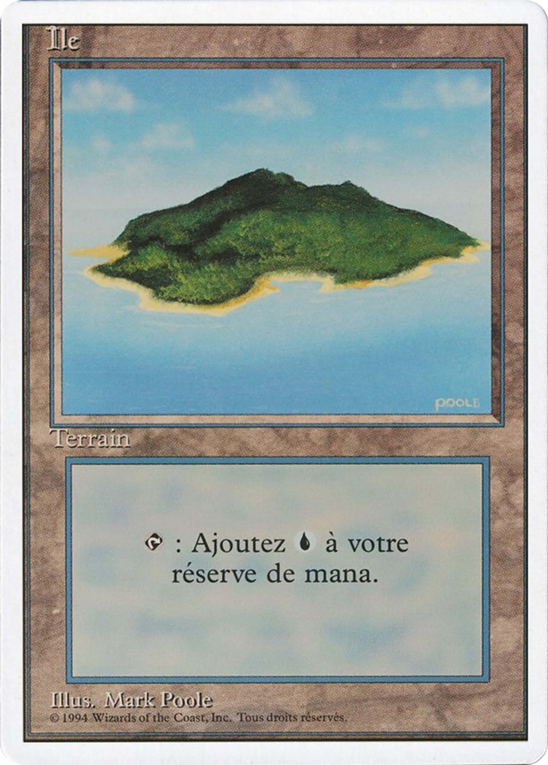 Island — Foreign White Border — Magic: The Gathering