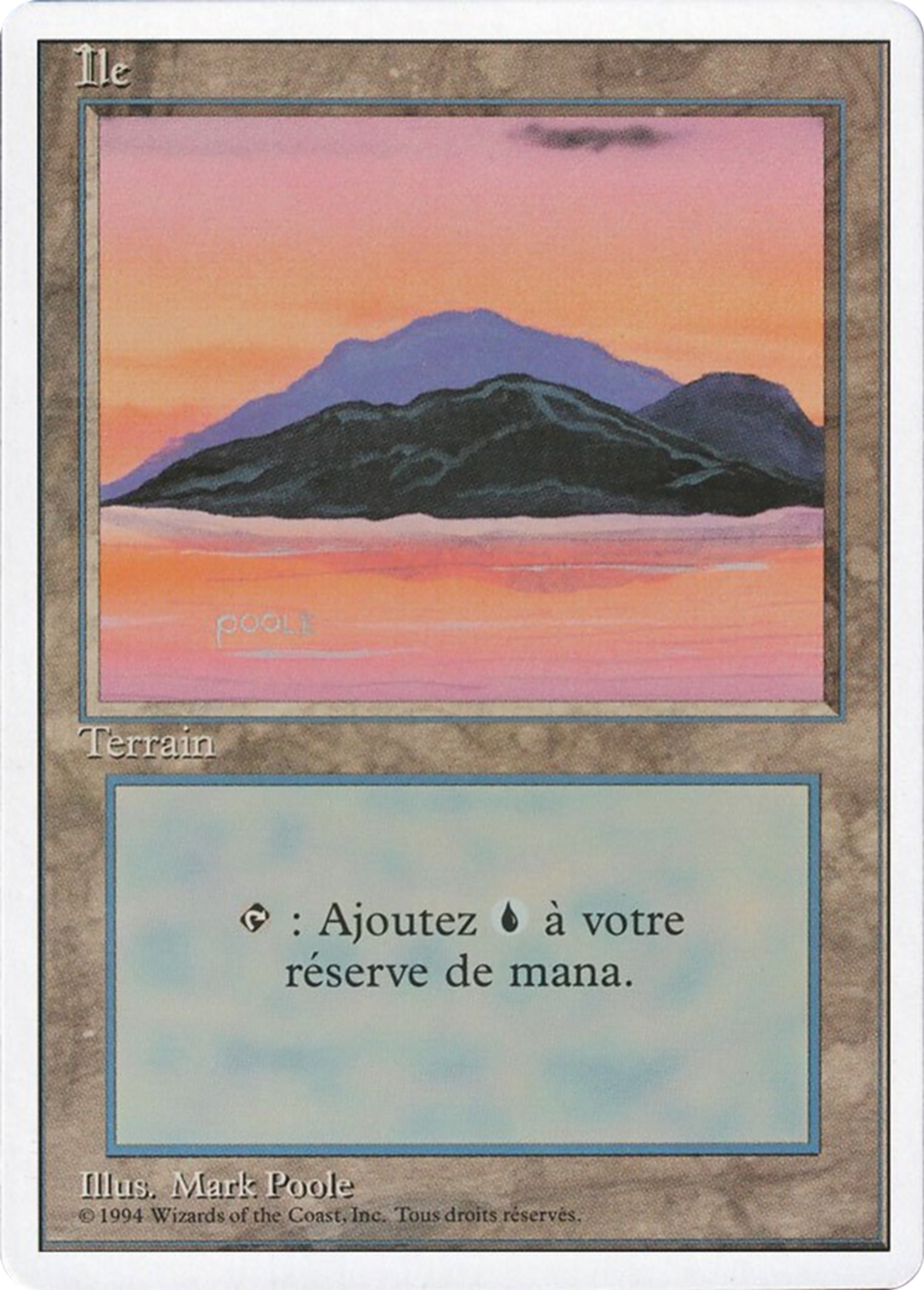 Island — Foreign White Border — Magic: The Gathering