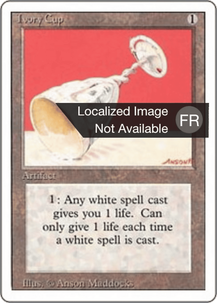 Ivory Cup — Foreign White Border — Magic: The Gathering