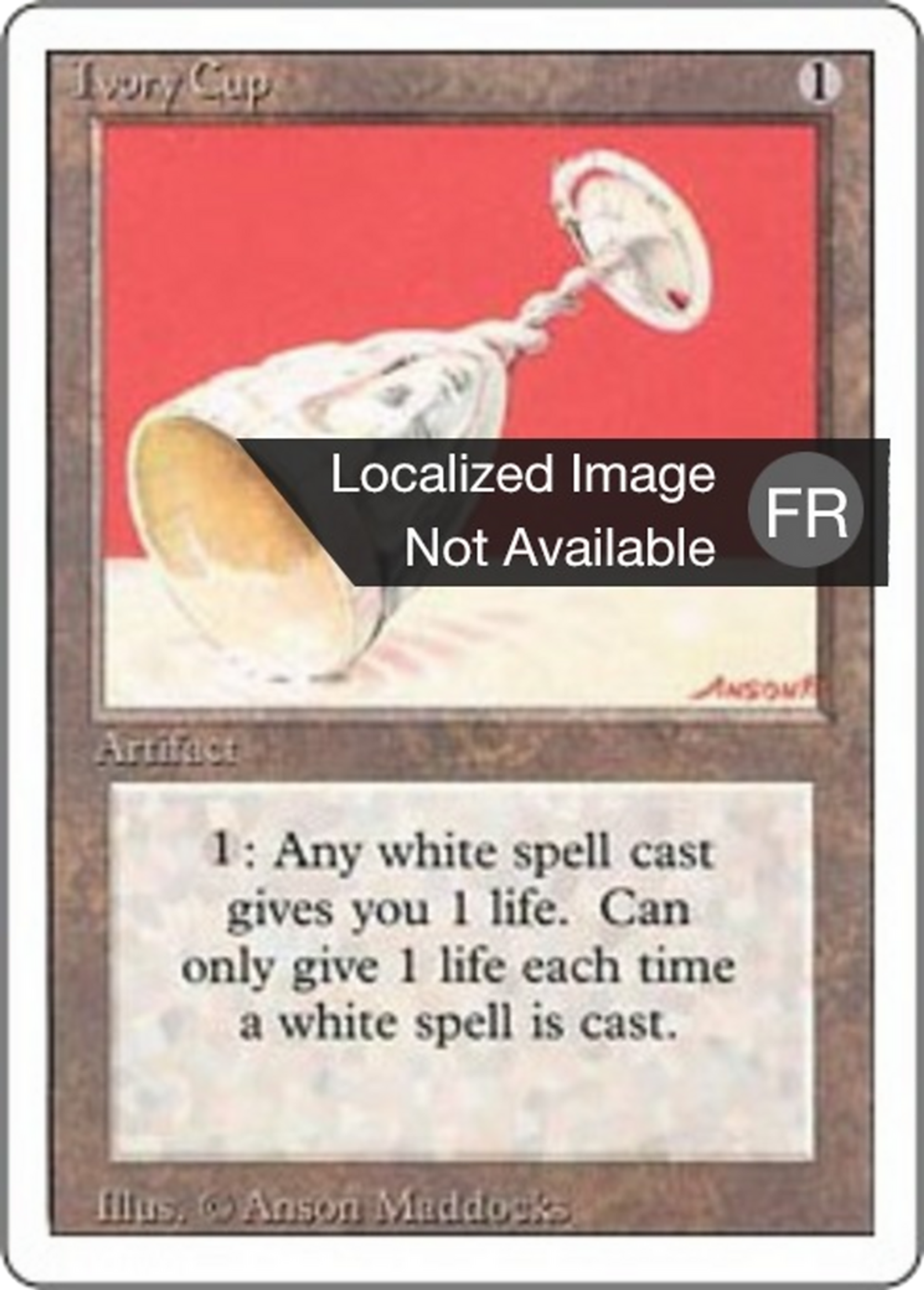 Ivory Cup — Foreign White Border — Magic: The Gathering