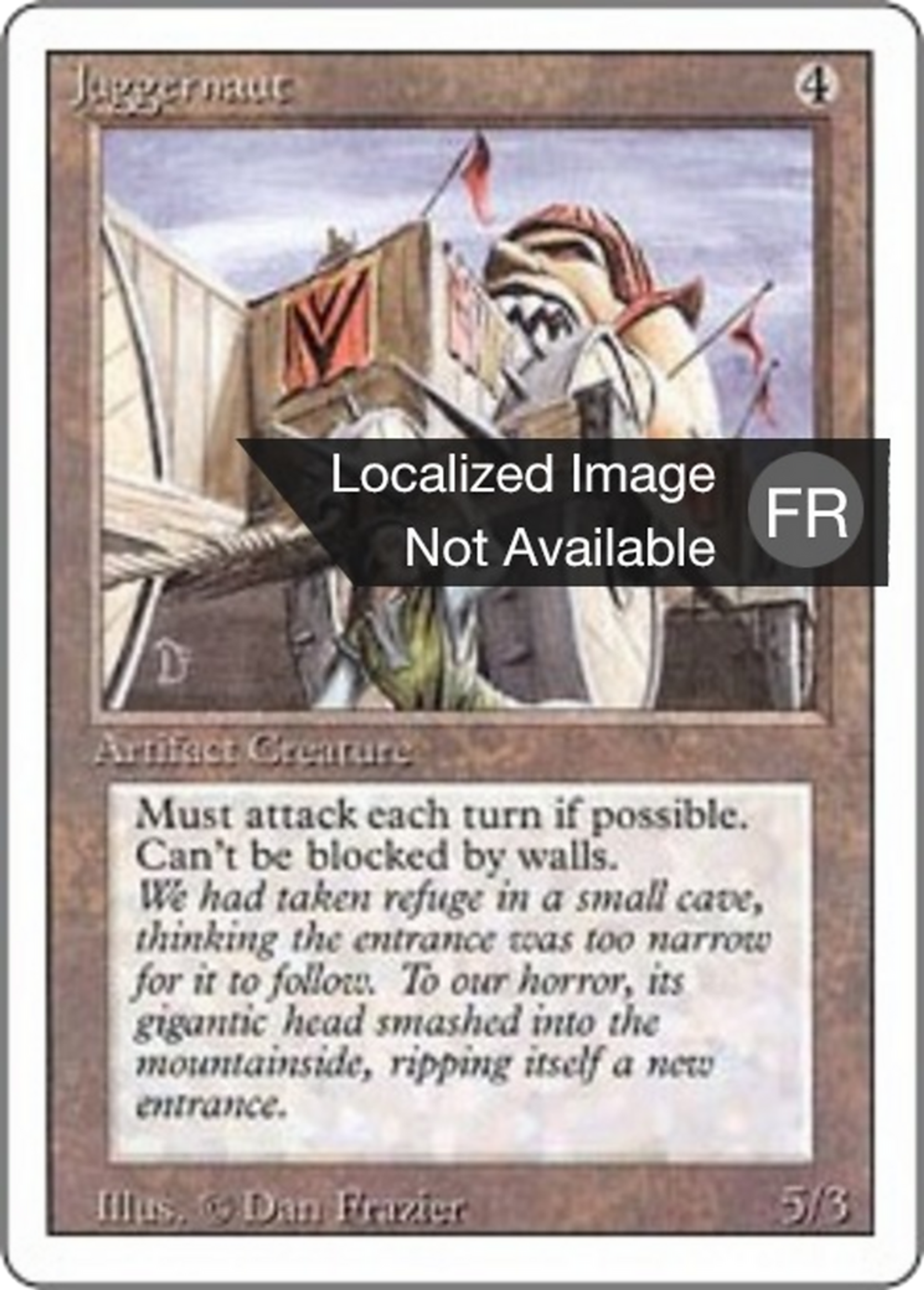 Djaggernaut — Foreign White Border — Magic: The Gathering