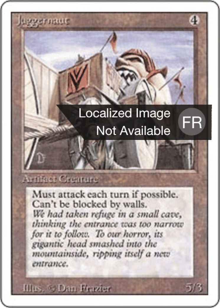 Juggernaut — Foreign White Border — Magic: The Gathering