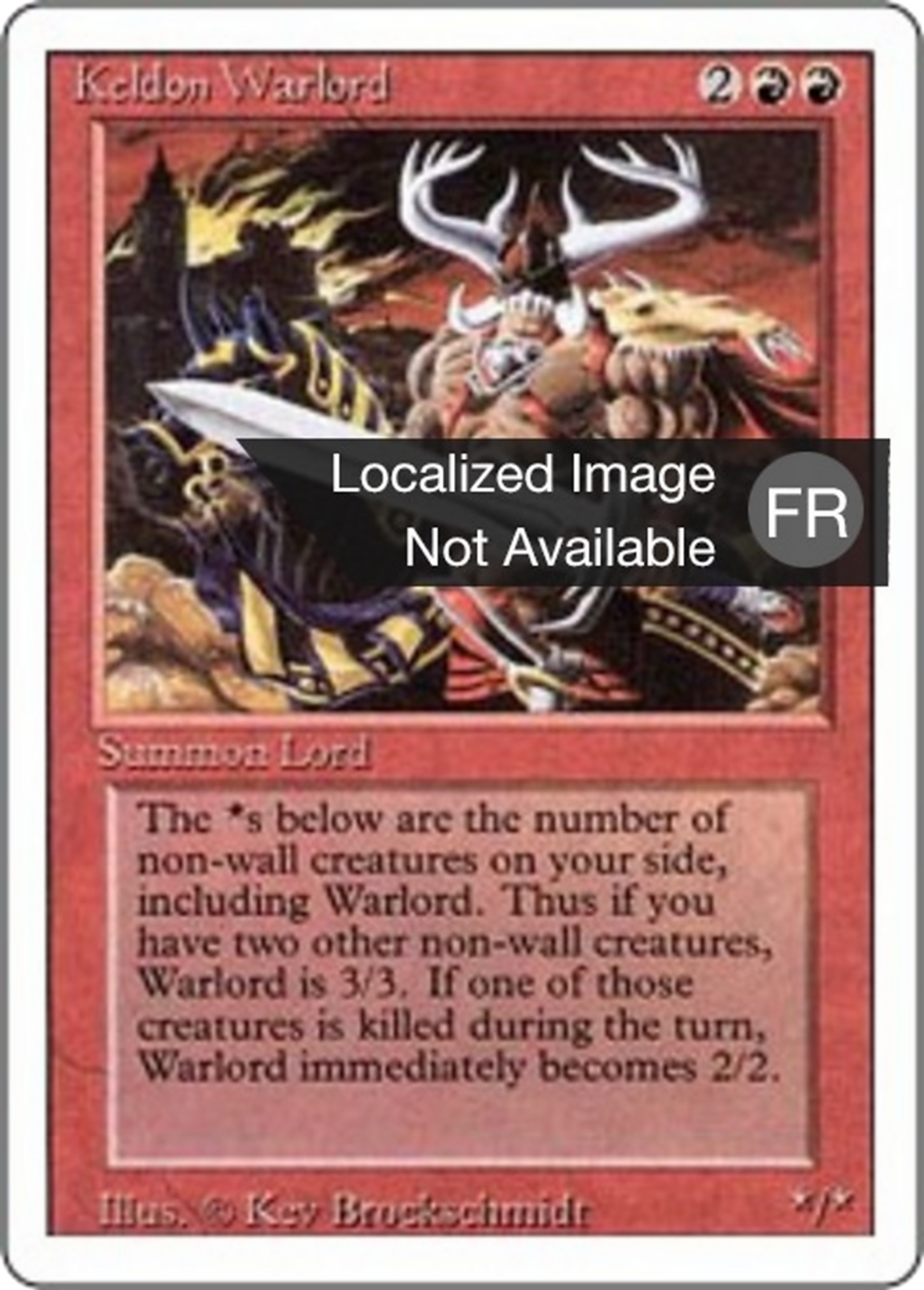 Seigneur de guerre kelde — Foreign White Border — Magic: The Gathering