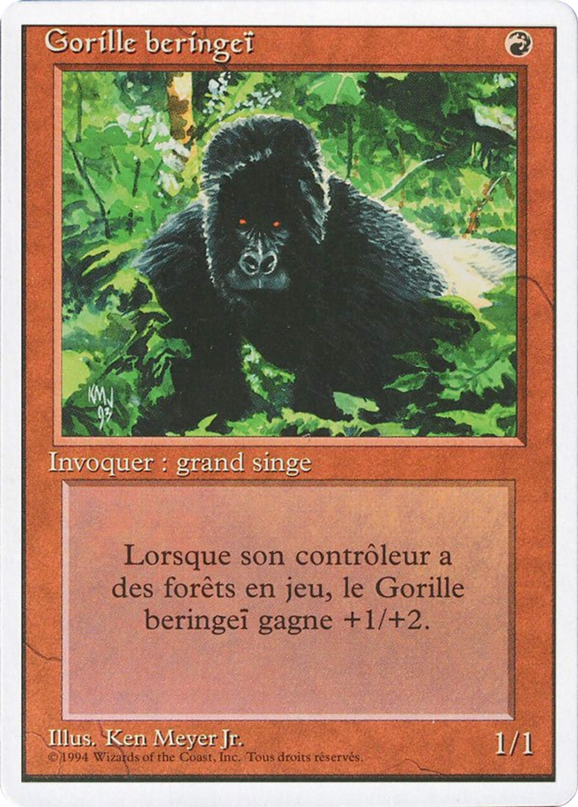 Kird Ape — Foreign White Border — Magic: The Gathering