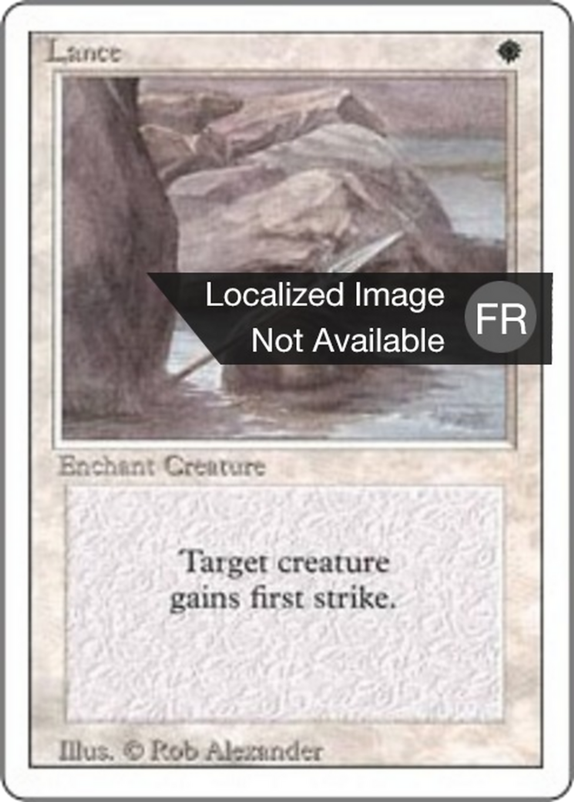 Lance — Foreign White Border — Magic: The Gathering