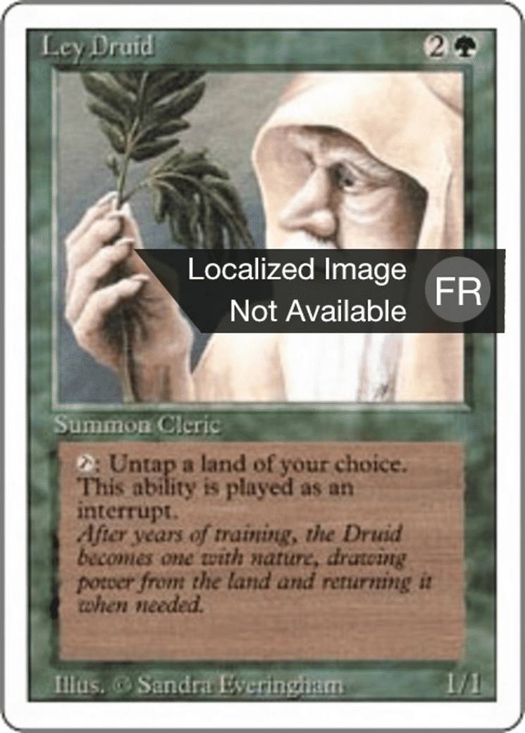 Ley Druid — Foreign White Border — Magic: The Gathering
