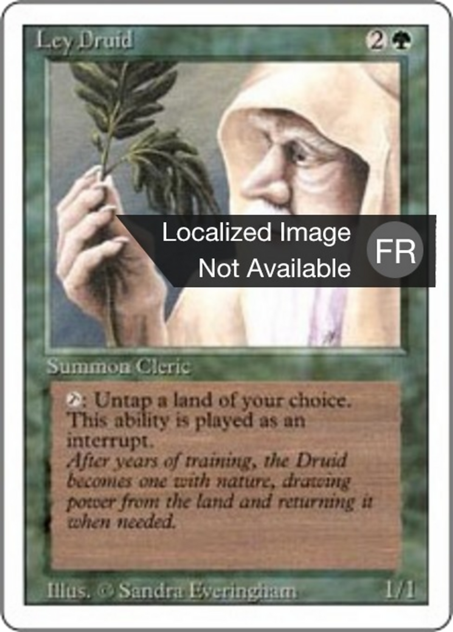 Ley Druid — Foreign White Border — Magic: The Gathering