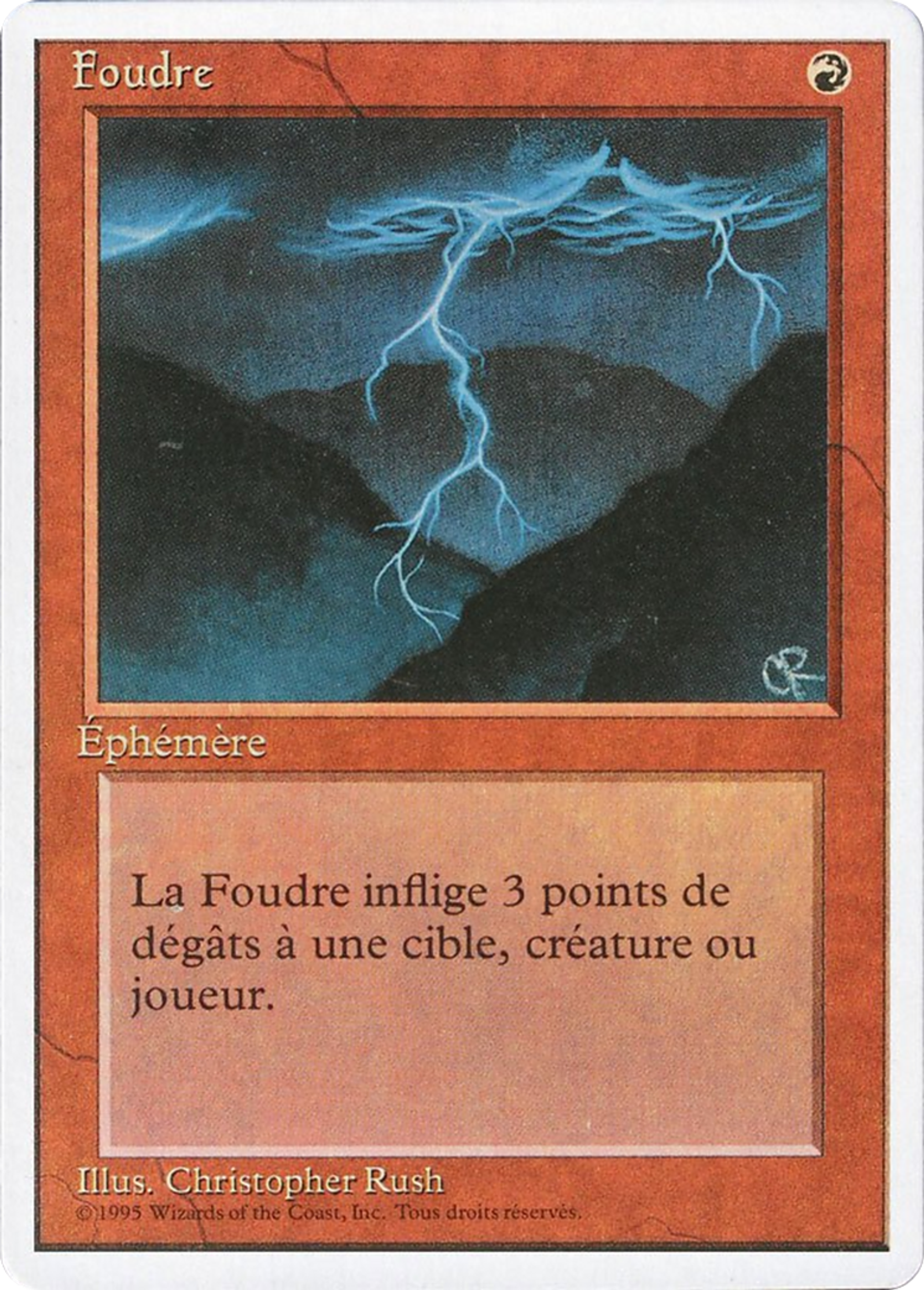 Foudre — Foreign White Border — Magic: The Gathering