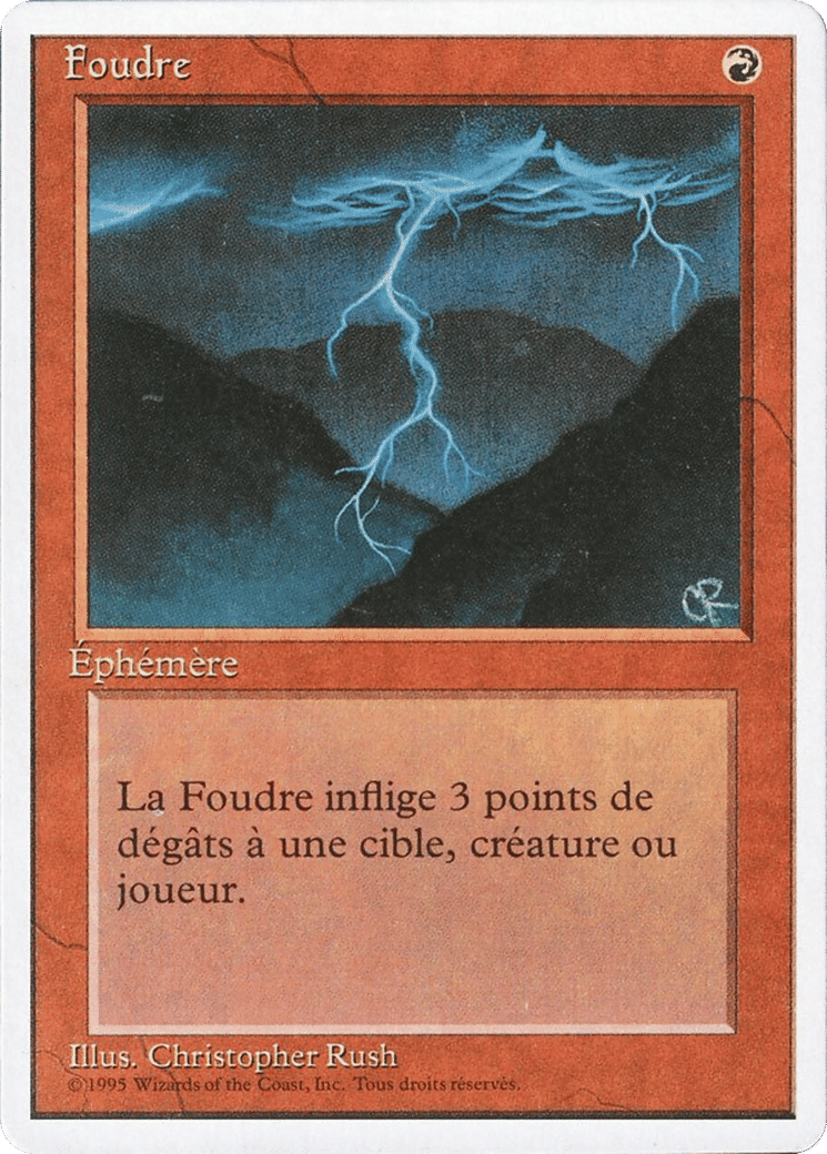 Foudre — Foreign White Border — Magic: The Gathering