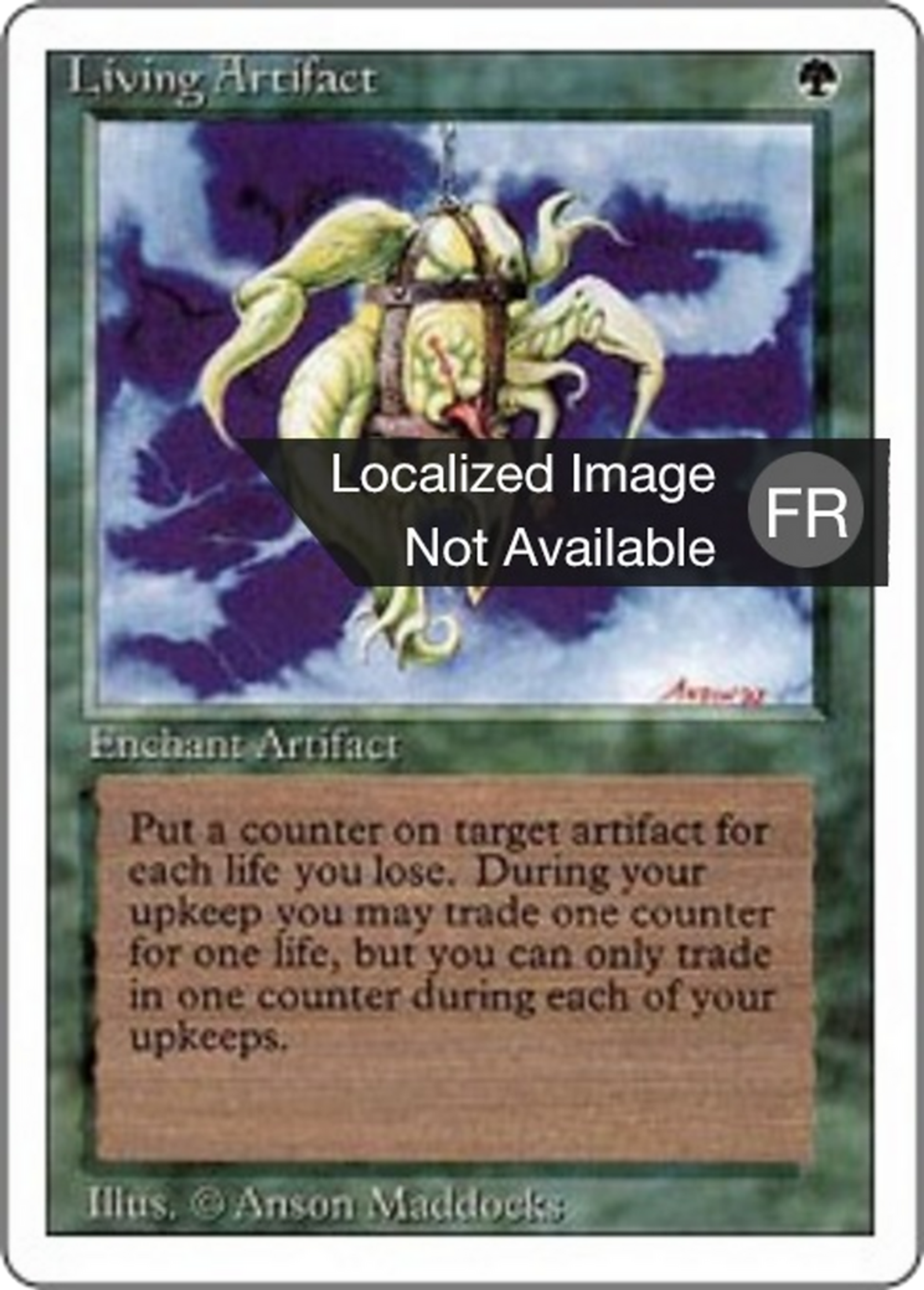 Living Artifact — Foreign White Border — Magic: The Gathering