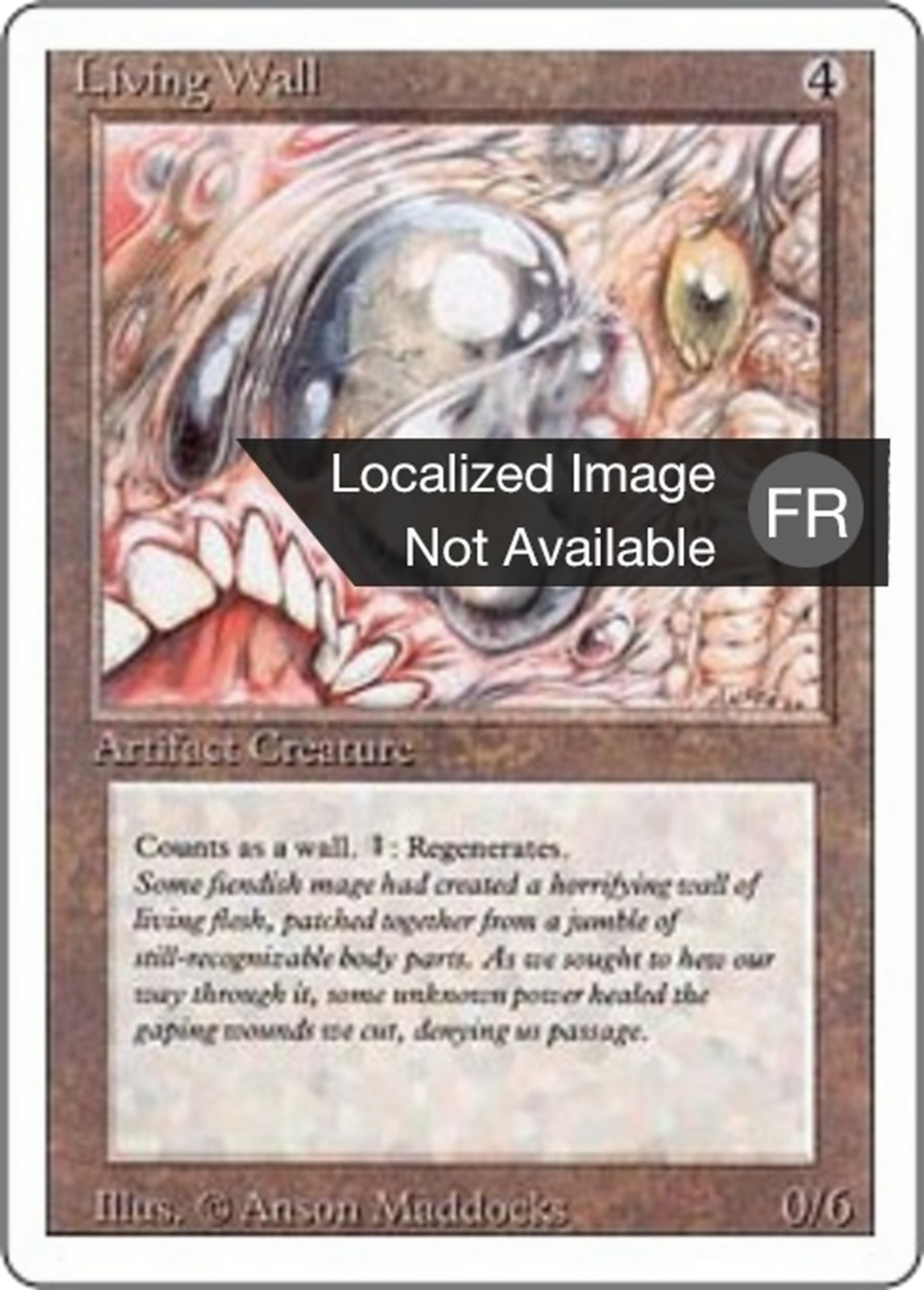 Living Wall — Foreign White Border — Magic: The Gathering