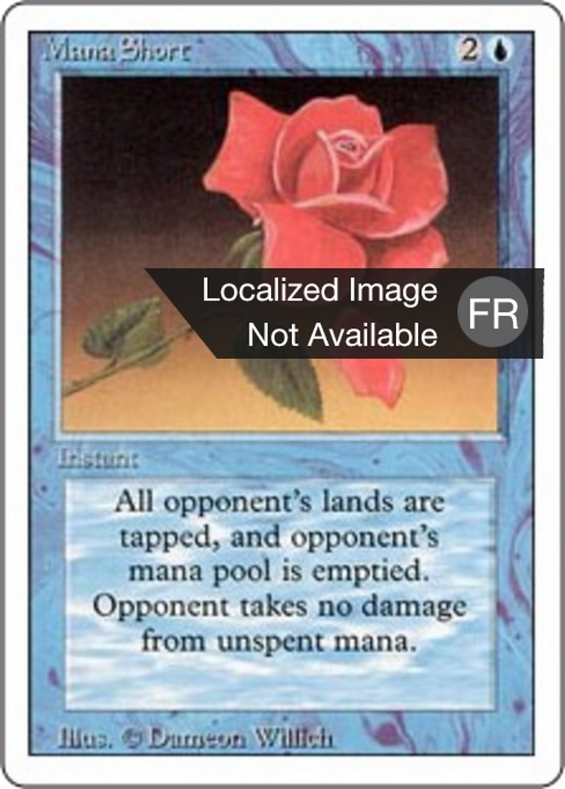 Pénurie de mana — Foreign White Border — Magic: The Gathering