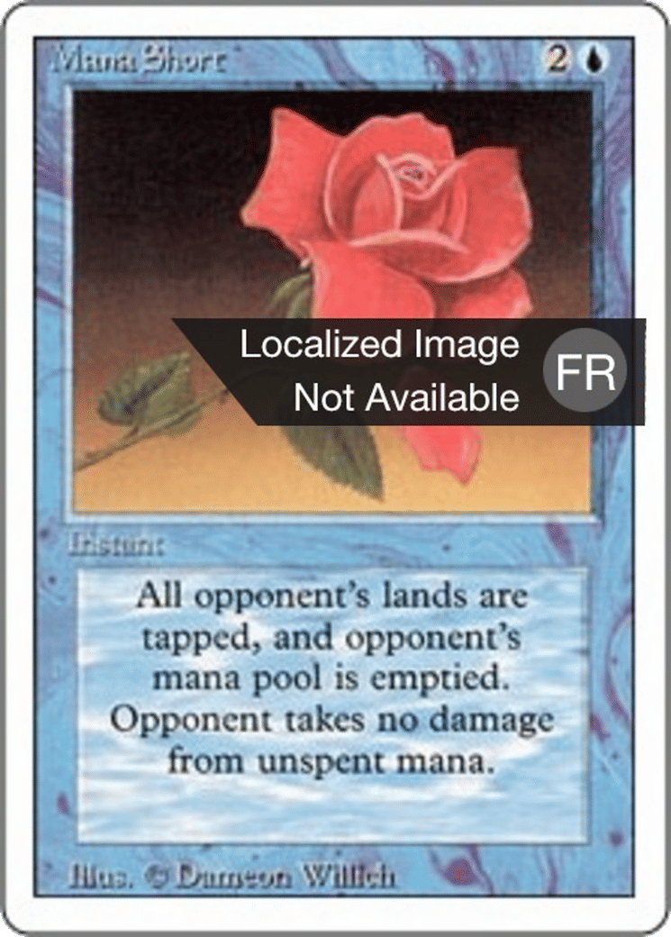 Mana Short — Foreign White Border — Magic: The Gathering