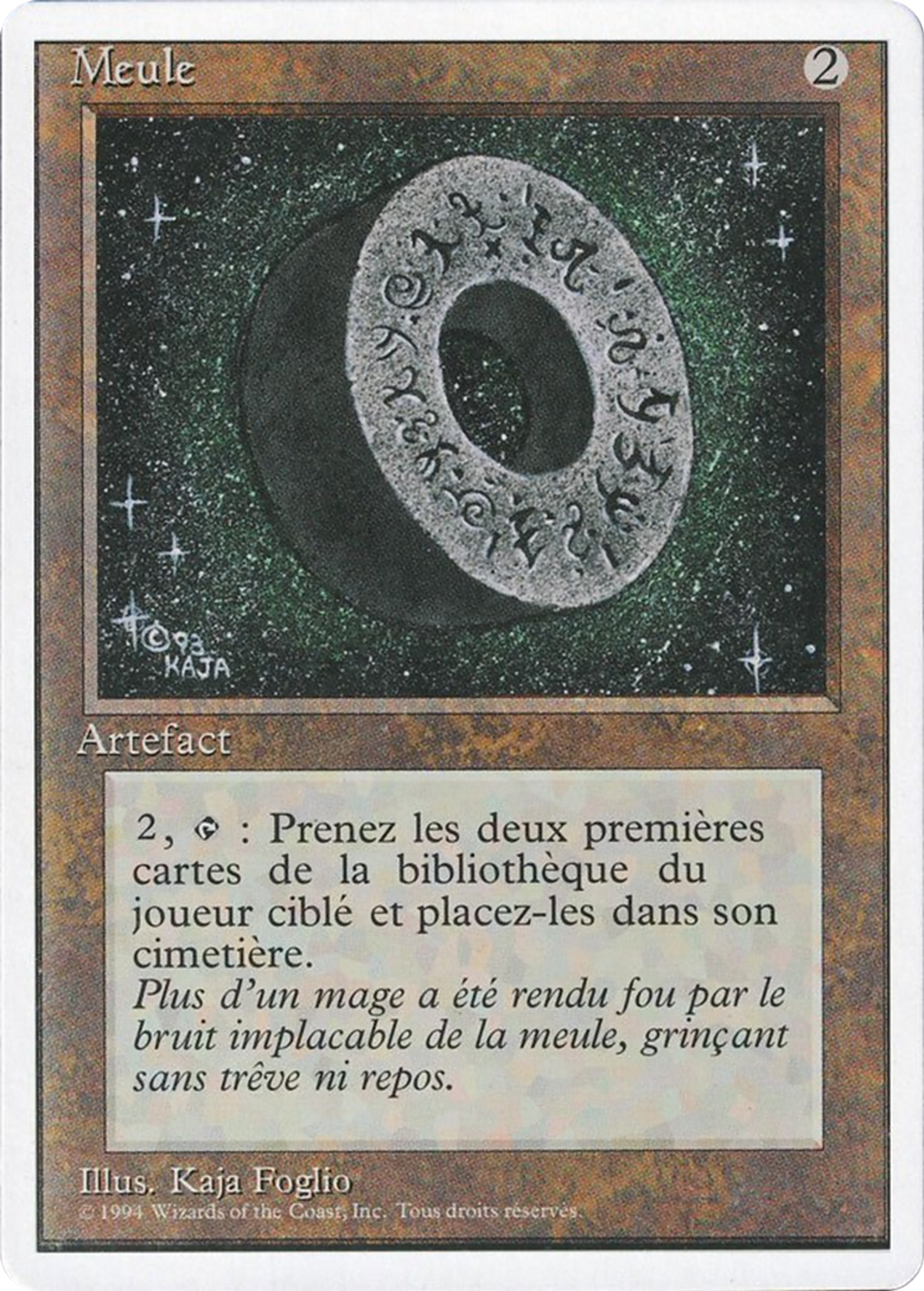 Meule — Foreign White Border — Magic: The Gathering