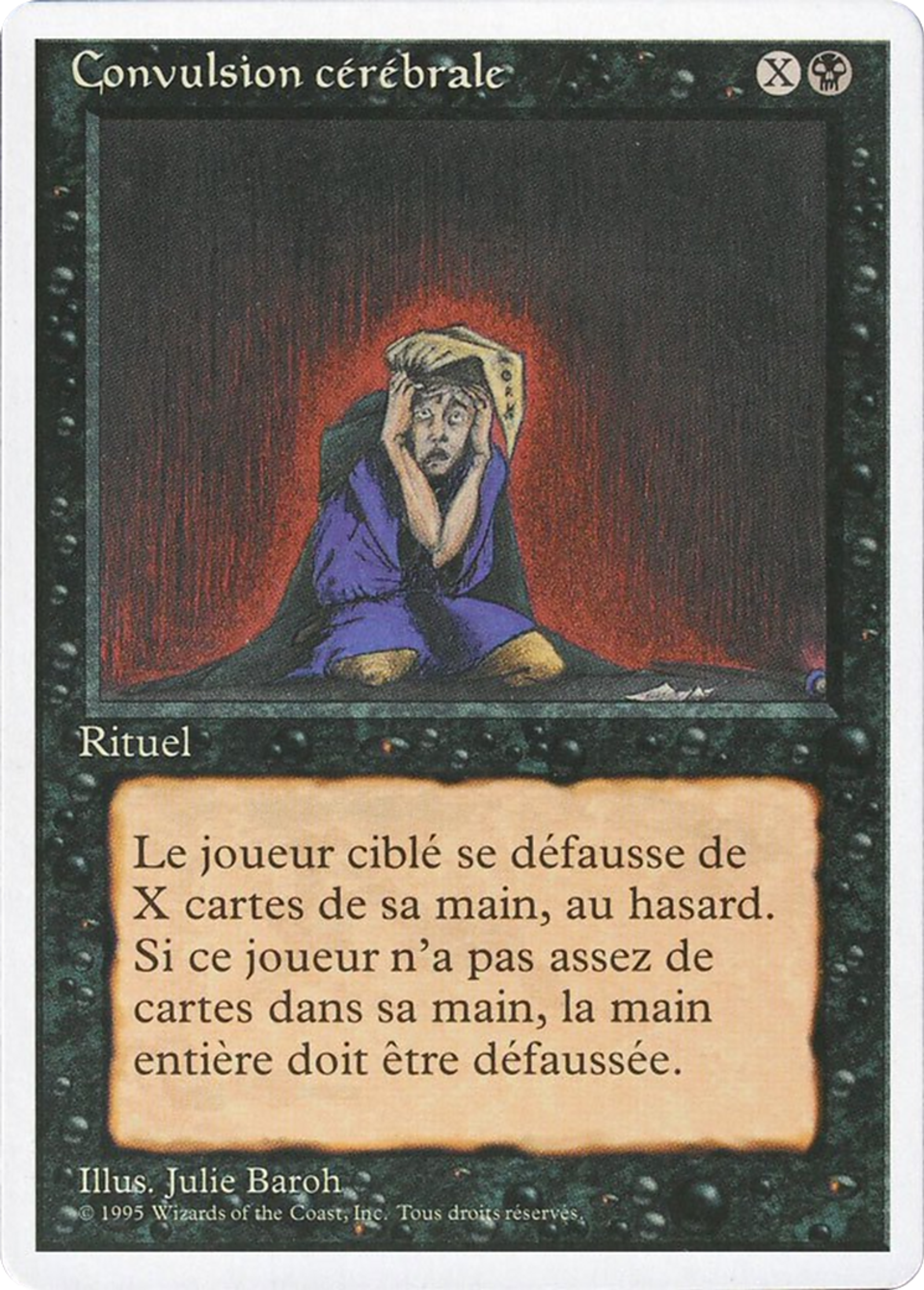 Mind Twist — Foreign White Border — Magic: The Gathering