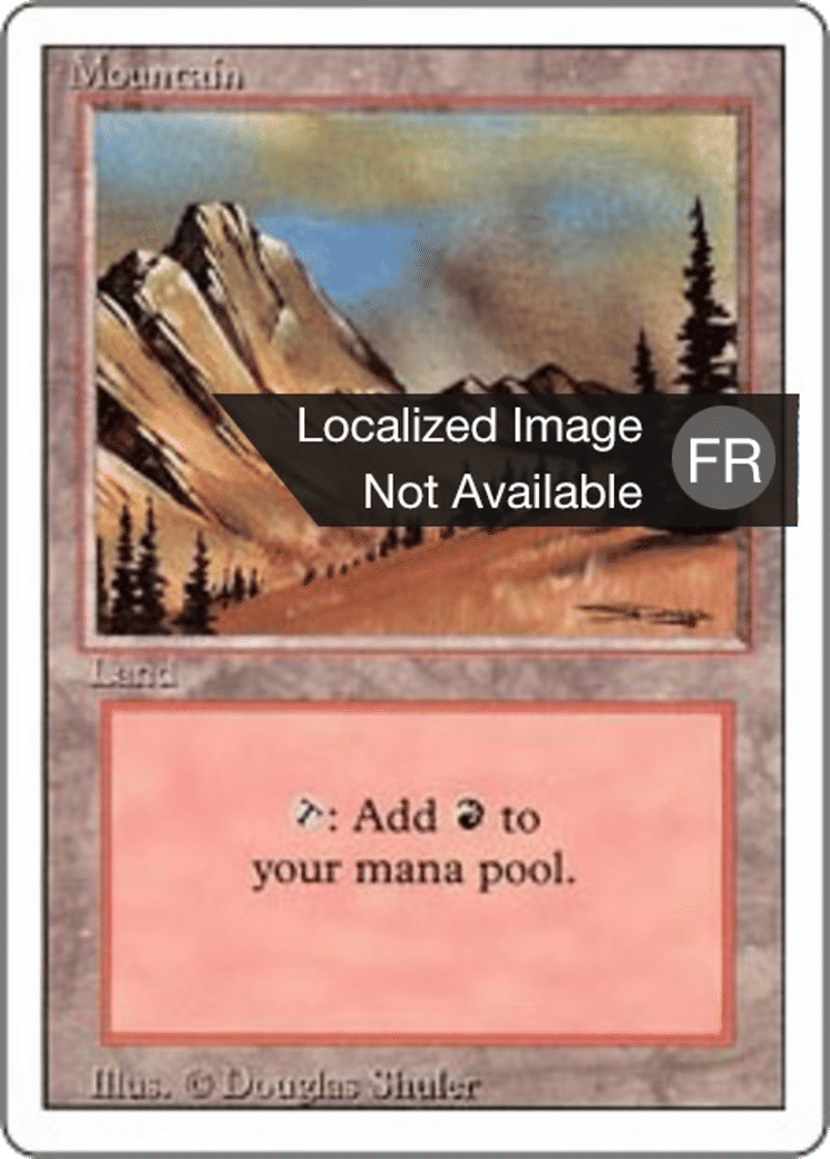 Montagne — Foreign White Border — Magic: The Gathering