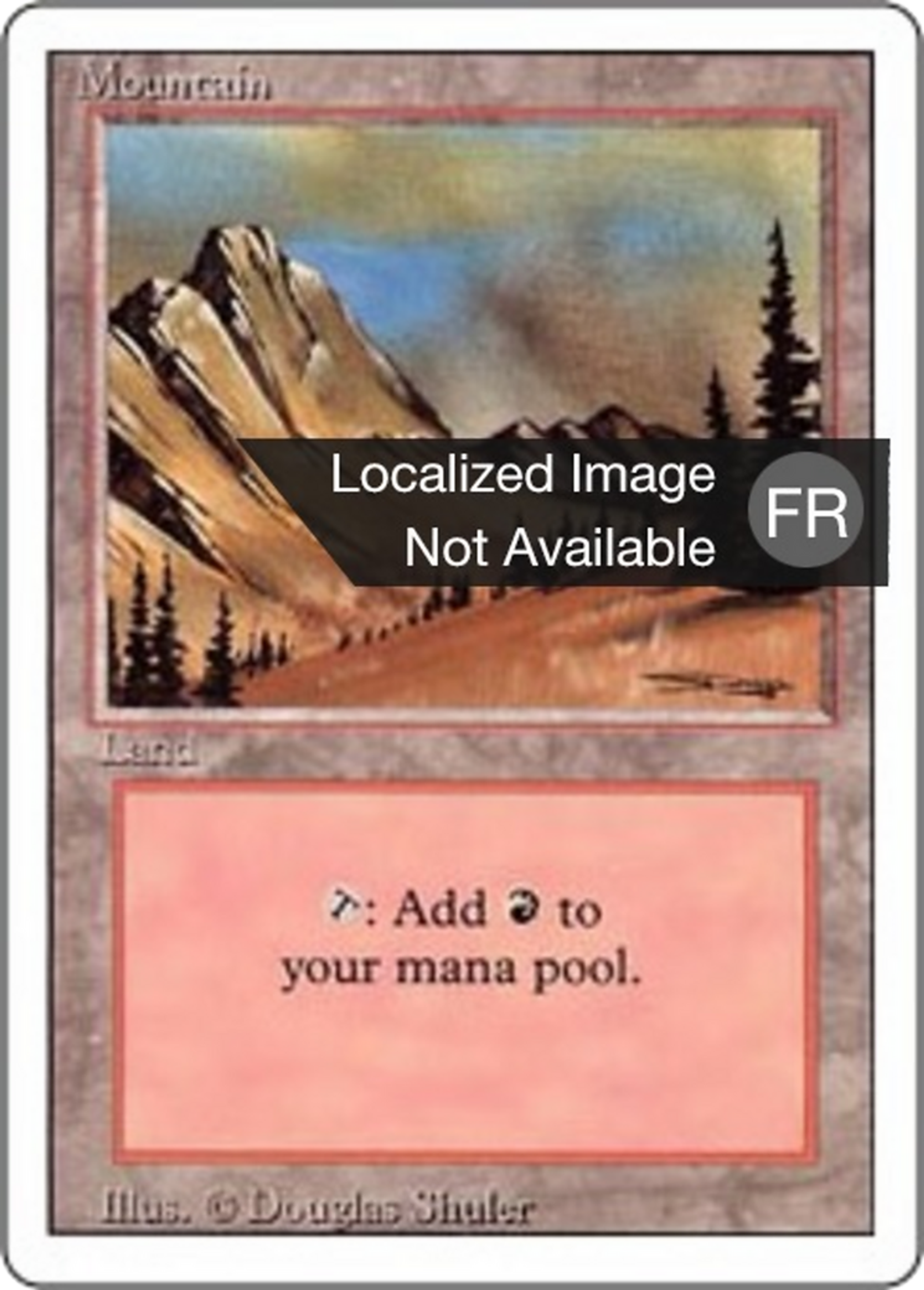 Mountain — Foreign White Border — Magic: The Gathering