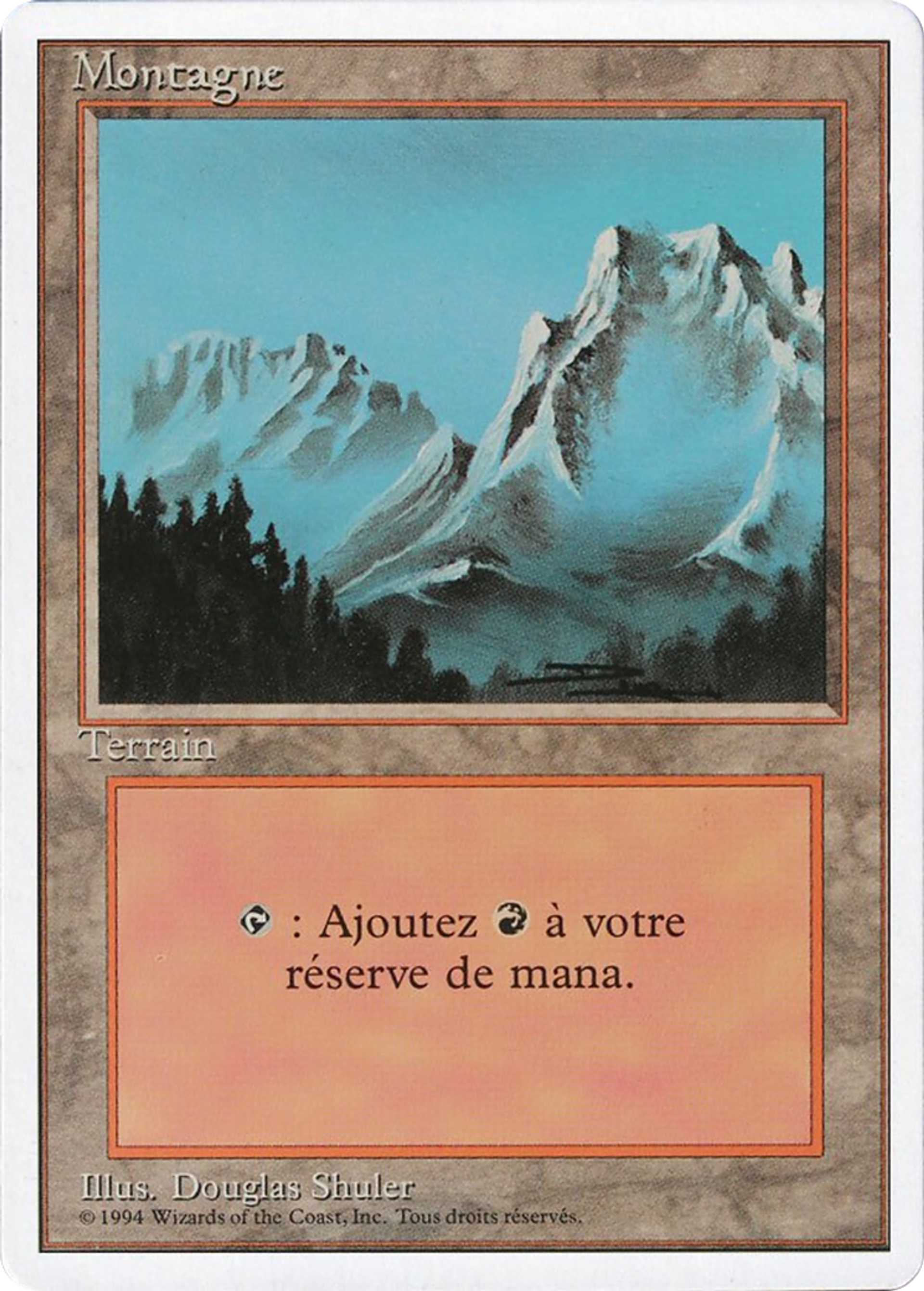 Montagne — Foreign White Border — Magic: The Gathering
