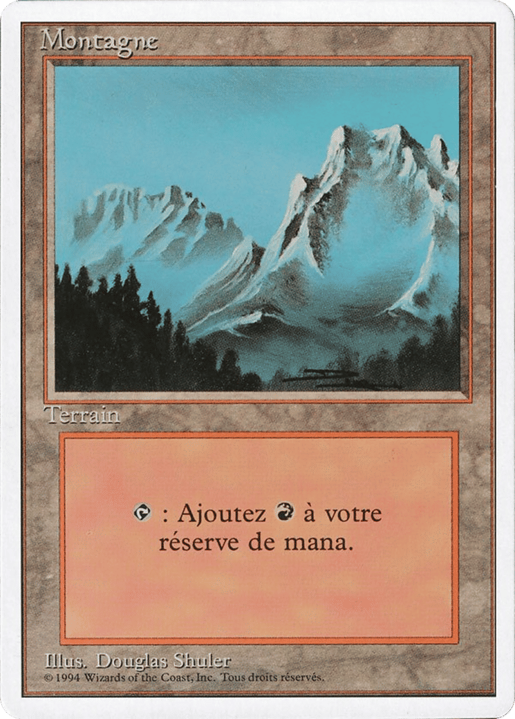 Montagne — Foreign White Border — Magic: The Gathering