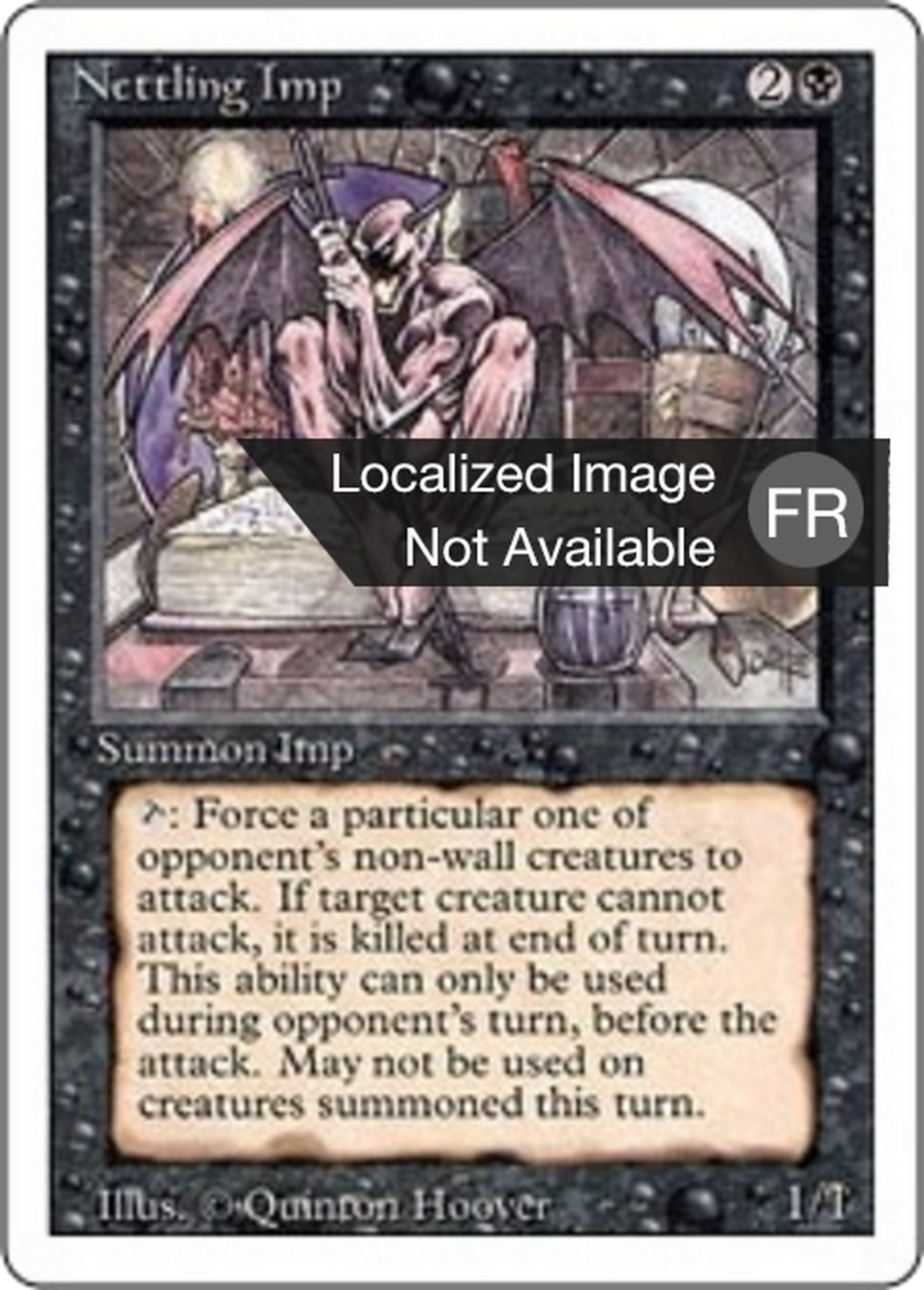 Nettling Imp — Foreign White Border — Magic: The Gathering