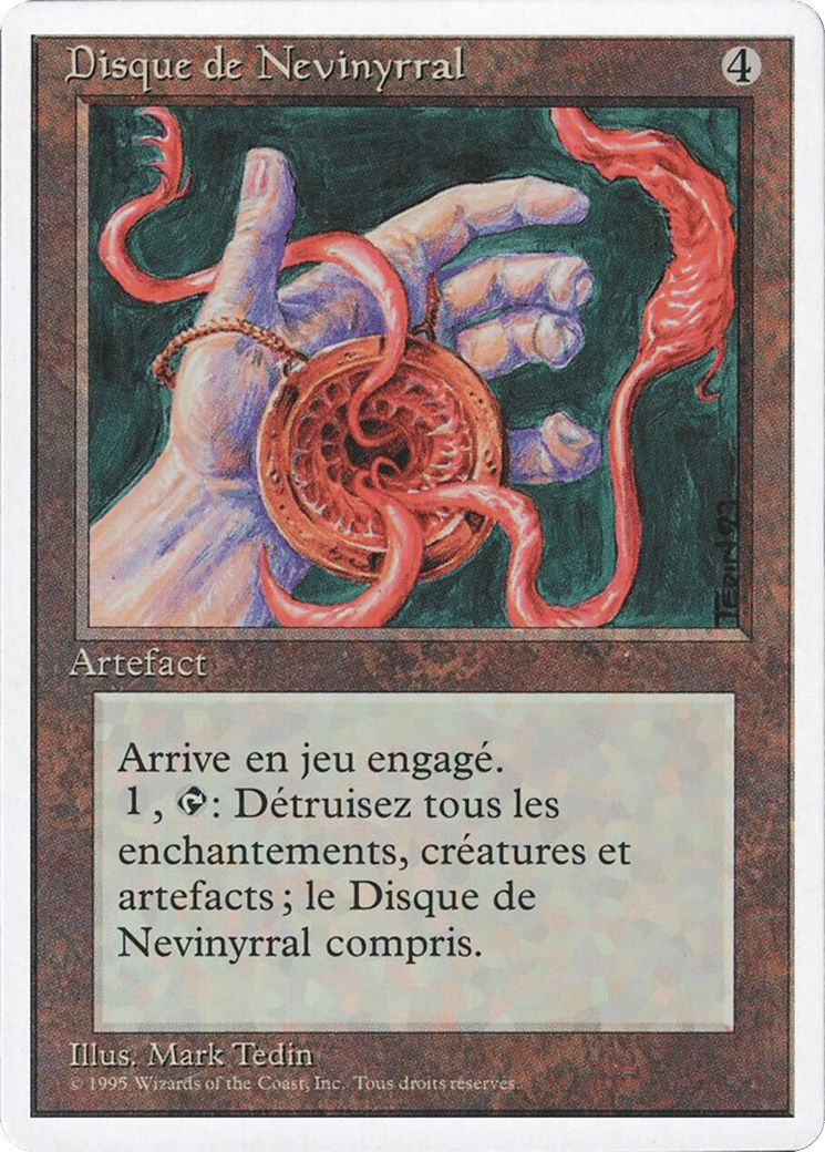 Nevinyrral's Disk — Foreign White Border — Magic: The Gathering