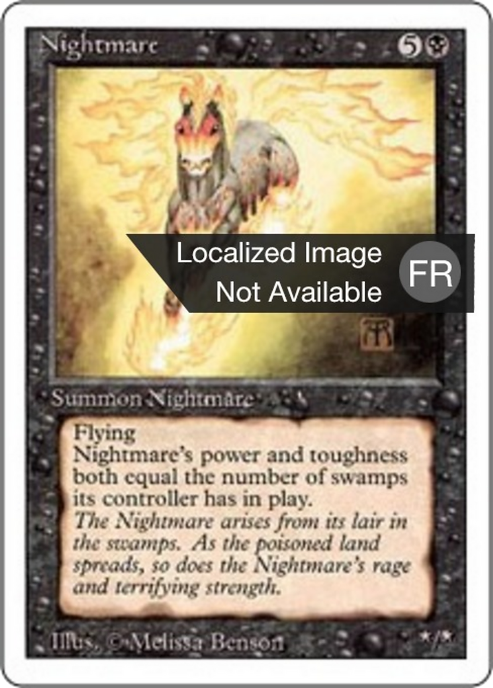 Nightmare — Foreign White Border — Magic: The Gathering