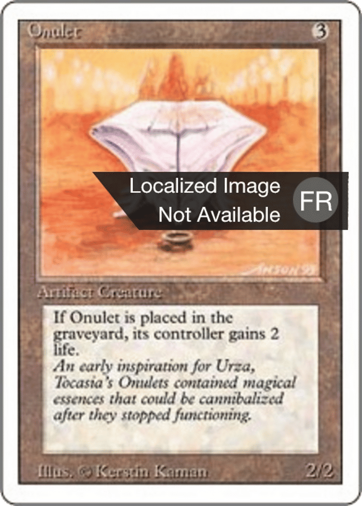 Onulet — Foreign White Border — Magic: The Gathering