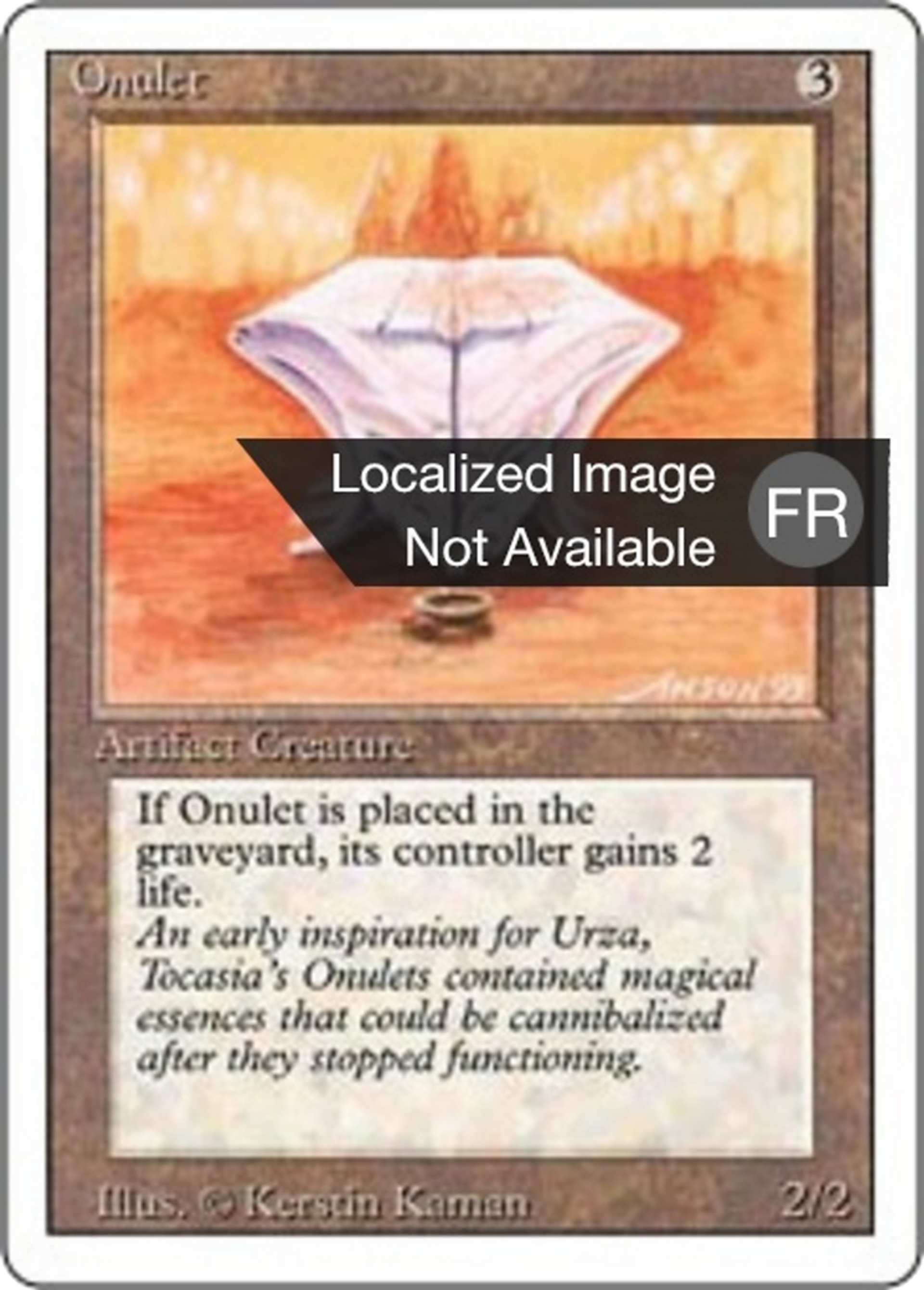 Onulet — Foreign White Border — Magic: The Gathering
