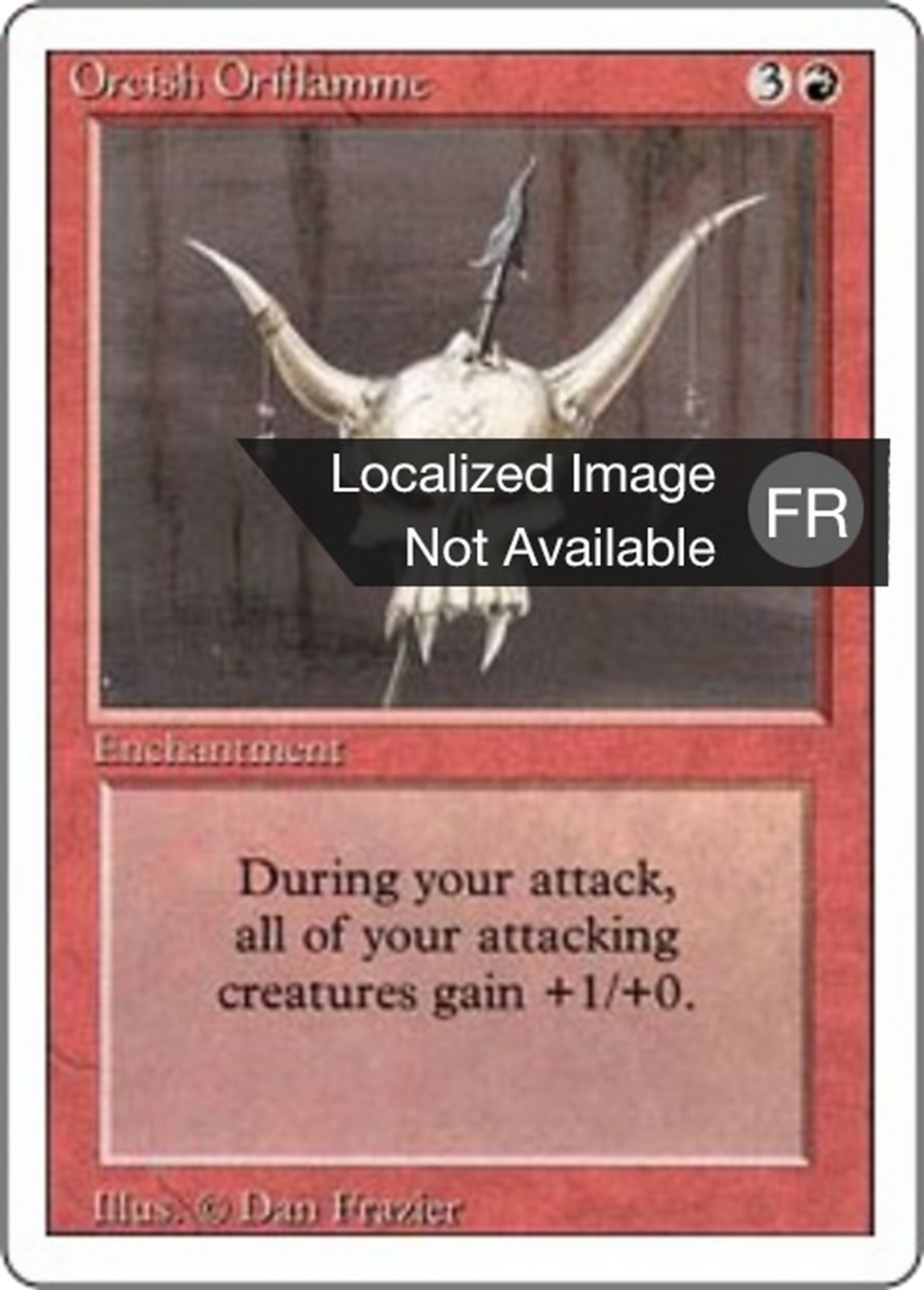 Orcish Oriflamme — Foreign White Border — Magic: The Gathering