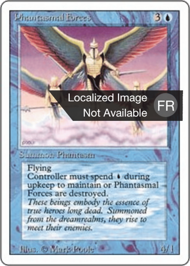Phantasmal Forces — Foreign White Border — Magic: The Gathering