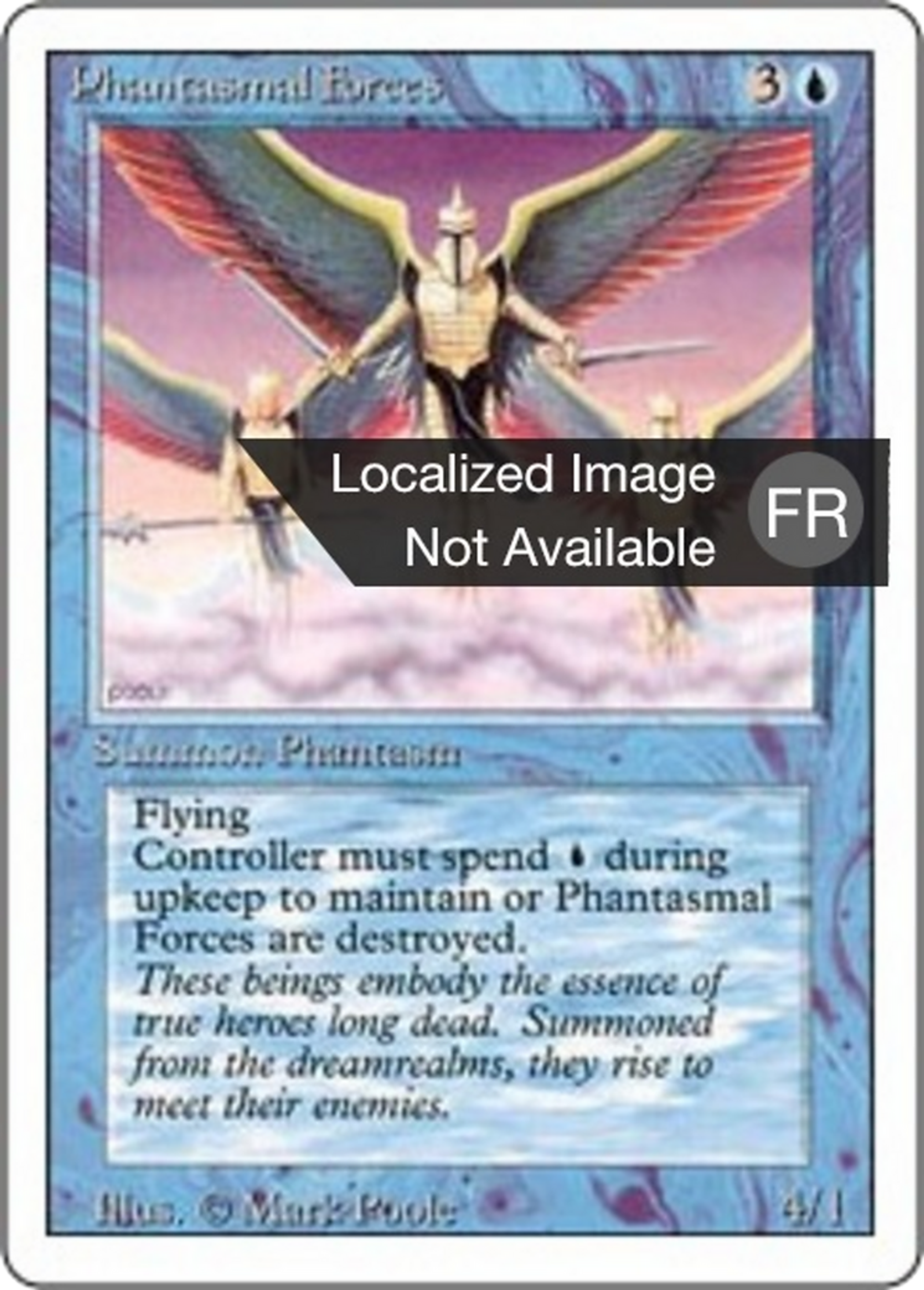 Phantasmal Forces — Foreign White Border — Magic: The Gathering