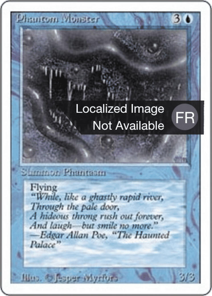 Phantom Monster — Foreign White Border — Magic: The Gathering