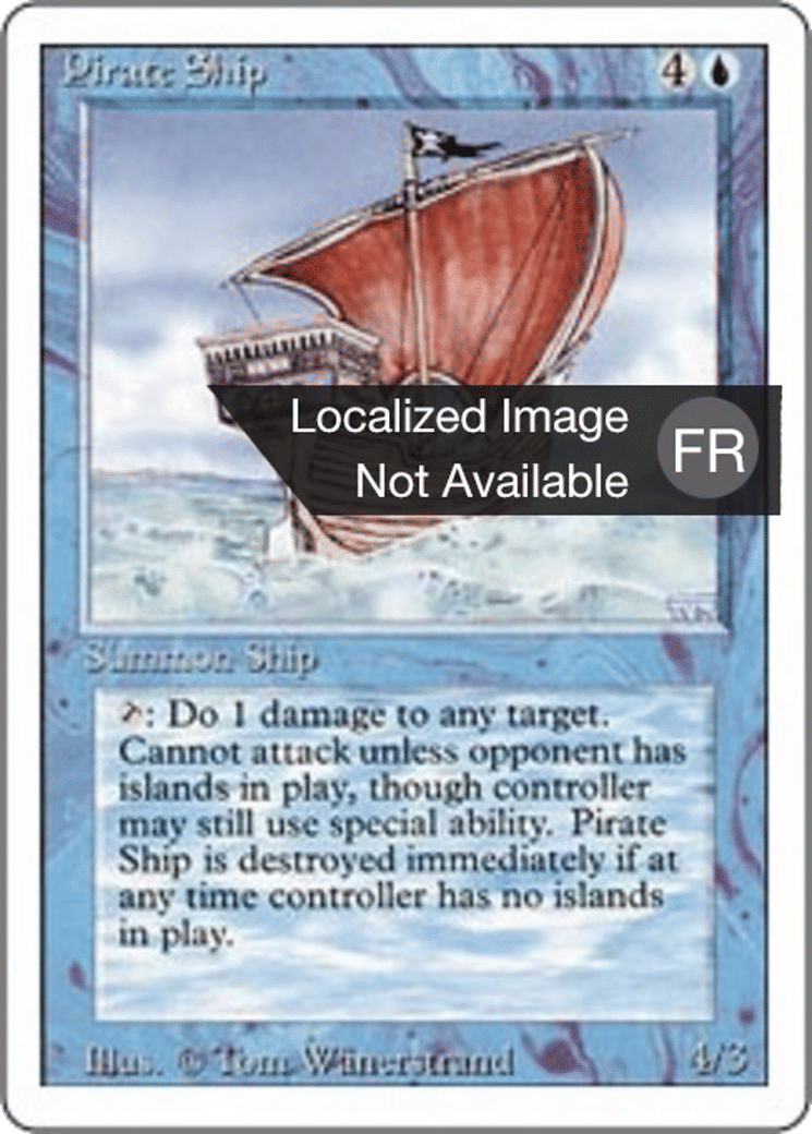 Navire pirate — Foreign White Border — Magic: The Gathering